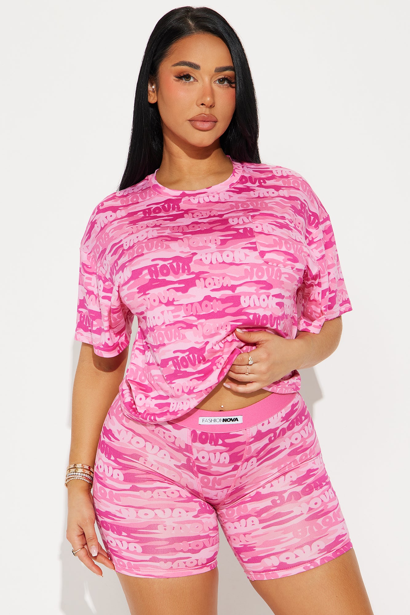 Nova Sleep Camo PJ Short Set