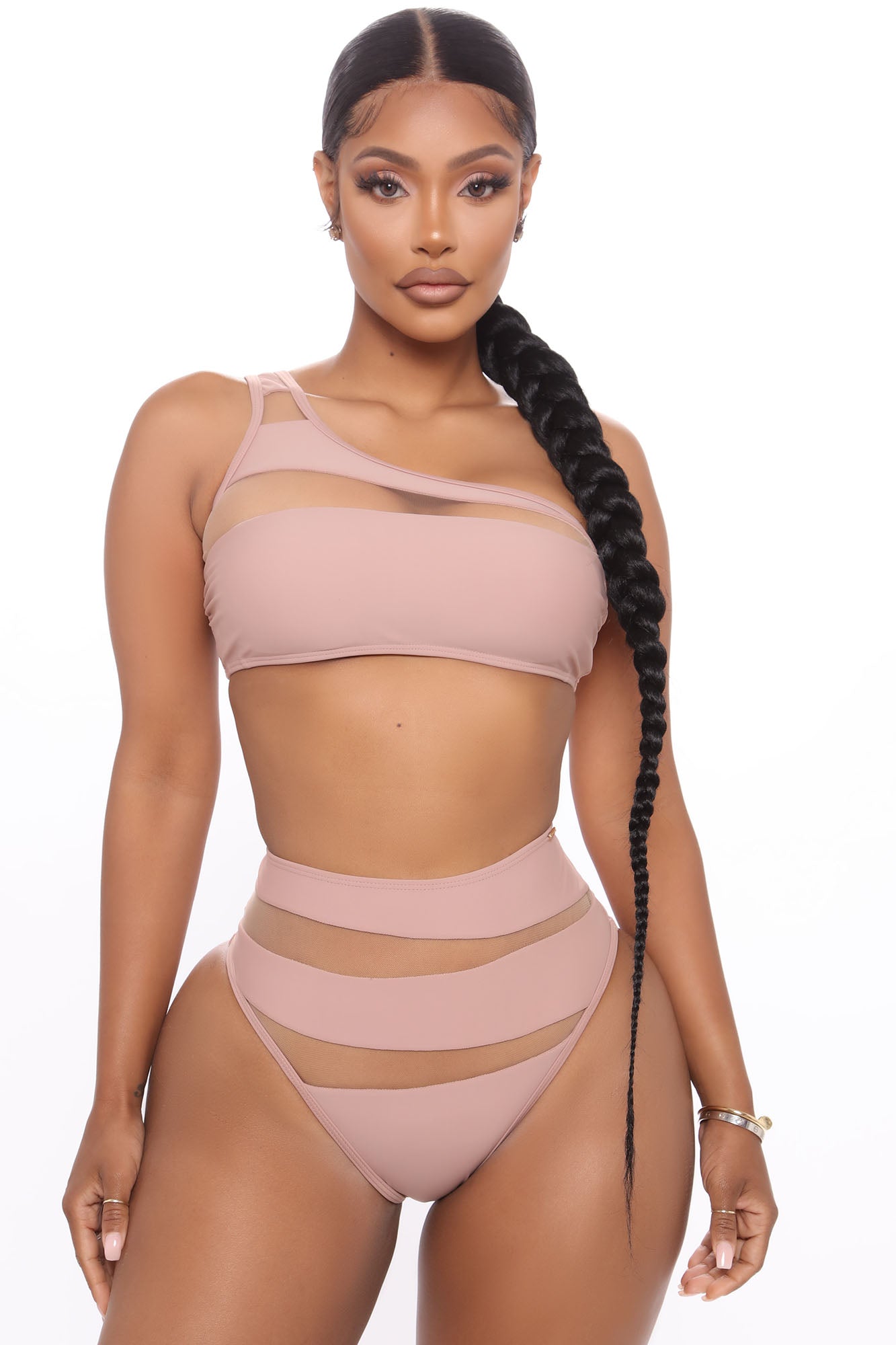 Island Hideout Cutout Mesh 2 Piece Bikini