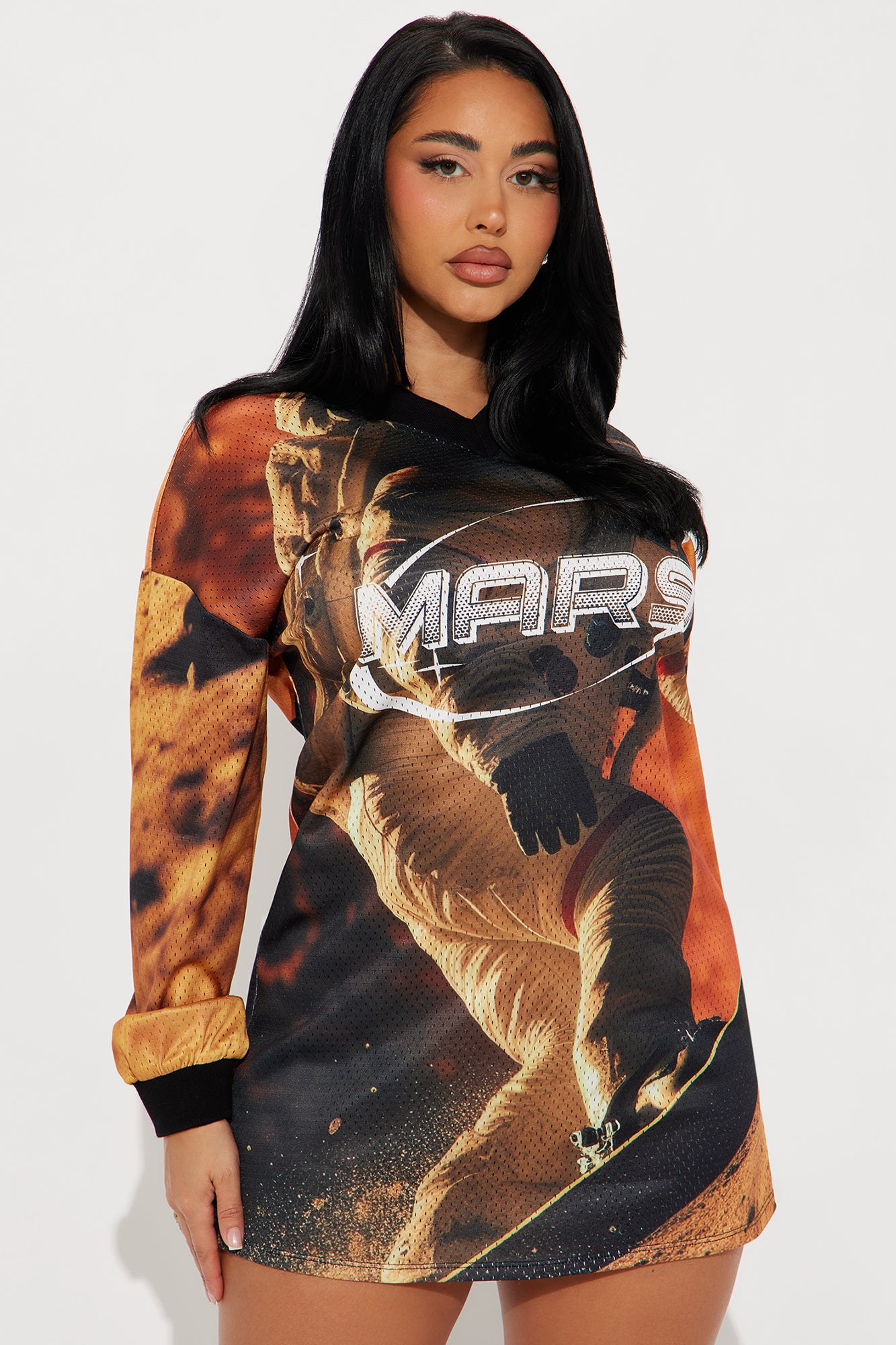 Cosmic Vibes Jersey Mini Dress
