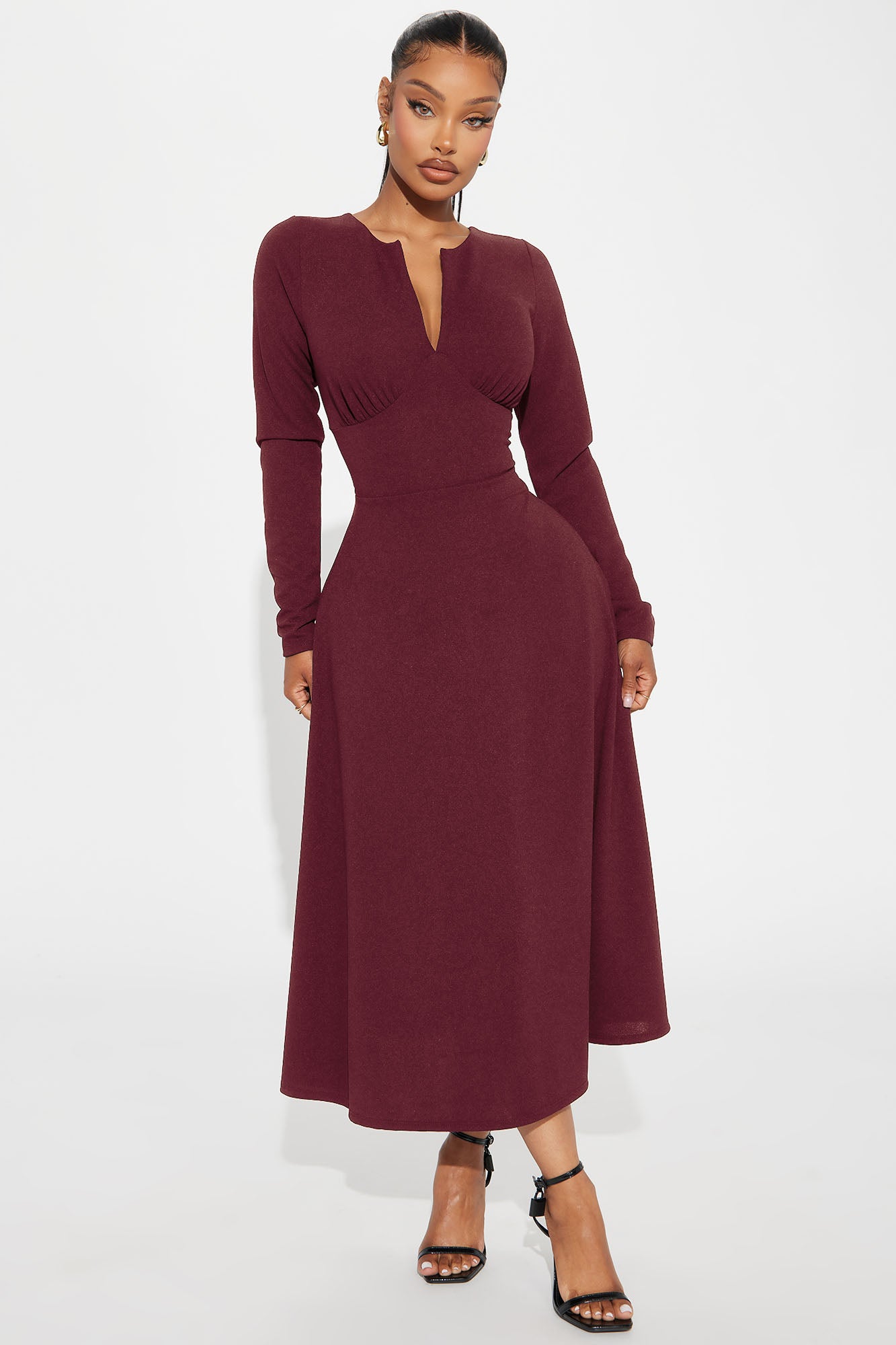 Charolette Long Sleeve Midi Dress