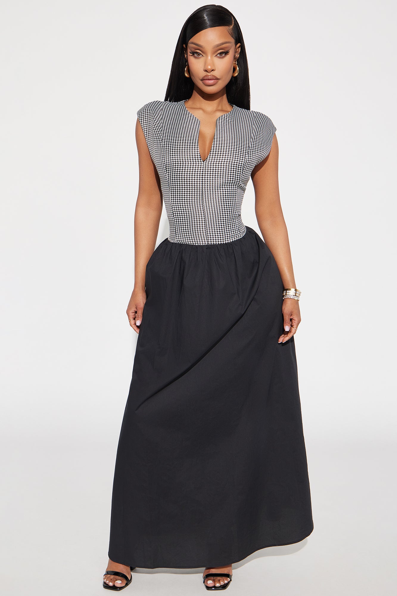 Sara Poplin Maxi Dress