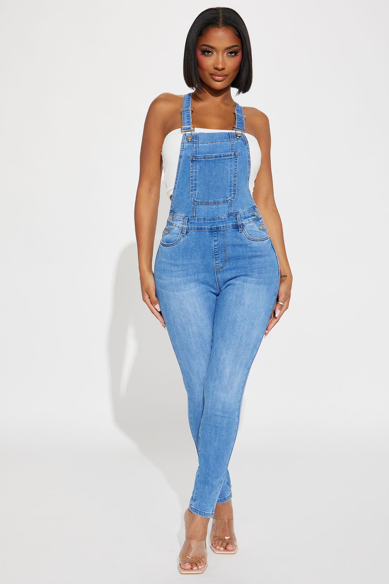Always Petty Skinny Stretch Denim Overalls