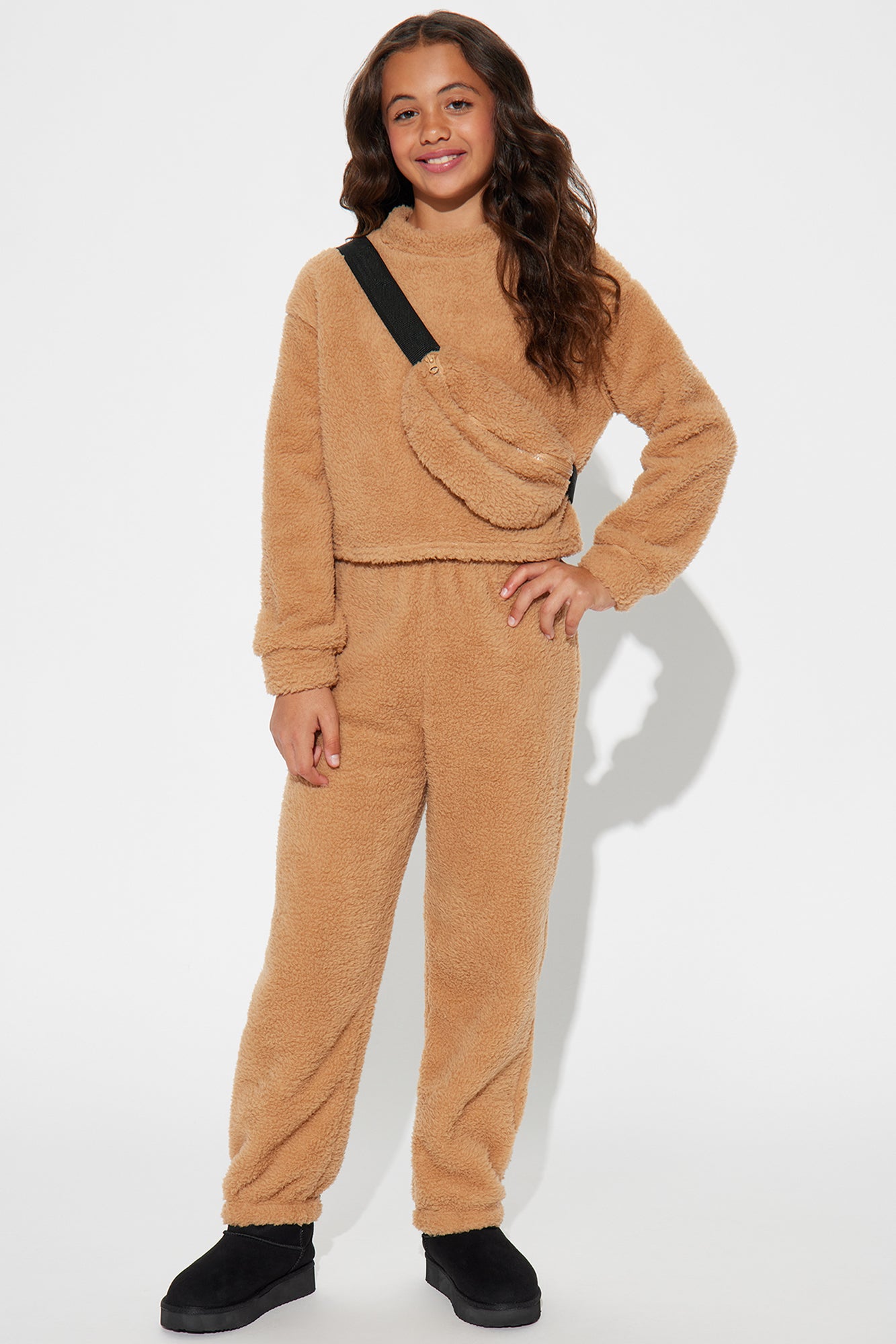 Mini Cozy Hi-Burr-Nate Pant Set With Fanny Pack