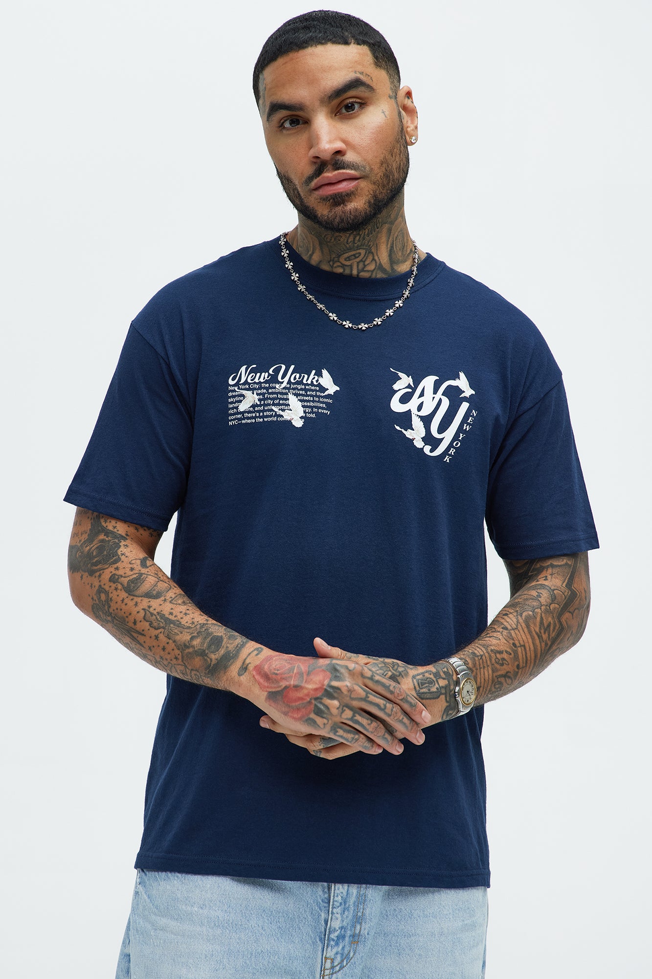 NY Doves With Love Short Sleeve Tee