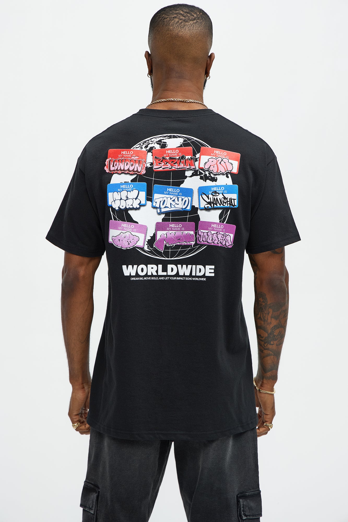 Worldwide Slappy Slap Tags Short Sleeve Tee