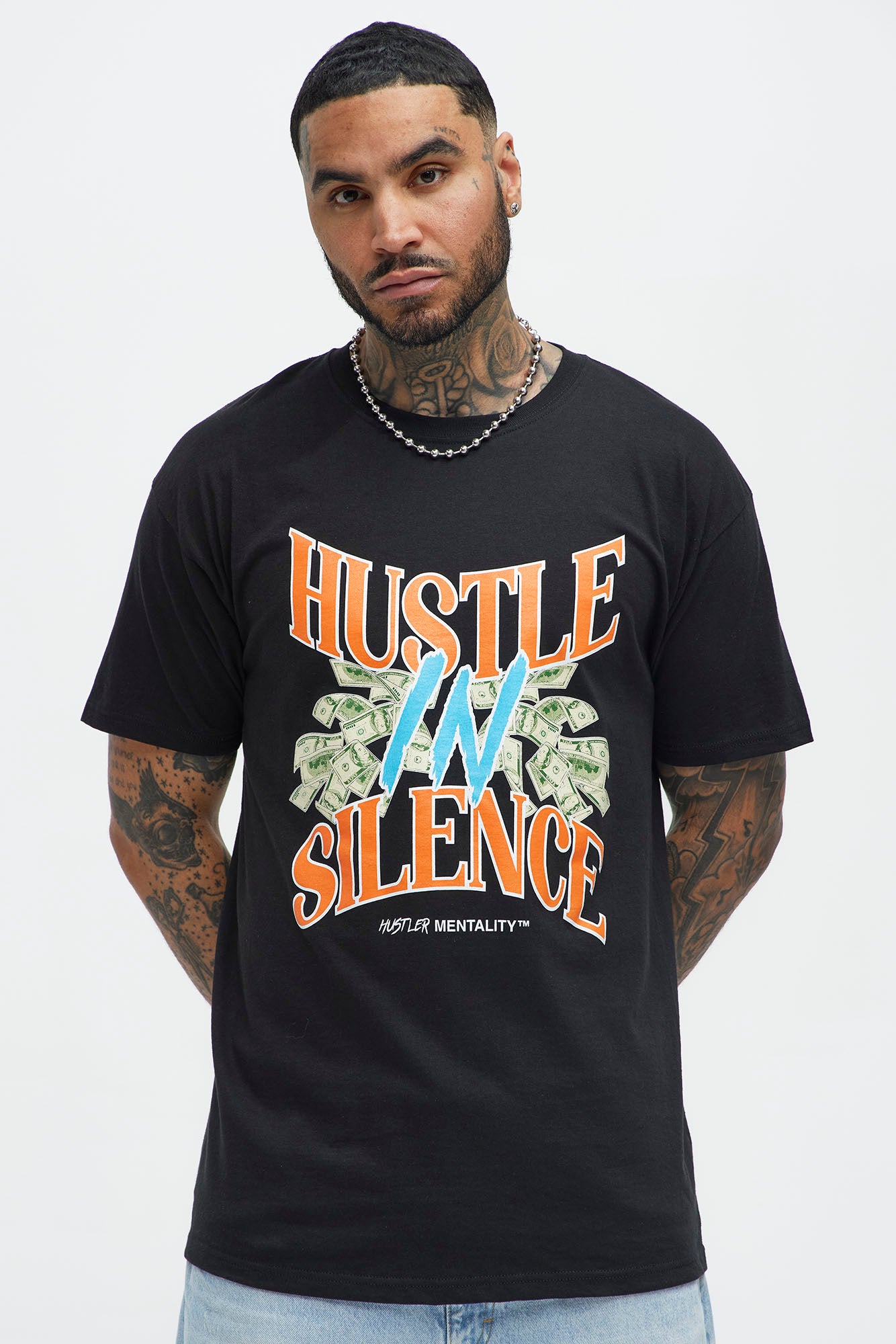 Hustle In Silence Short Sleeve Tee