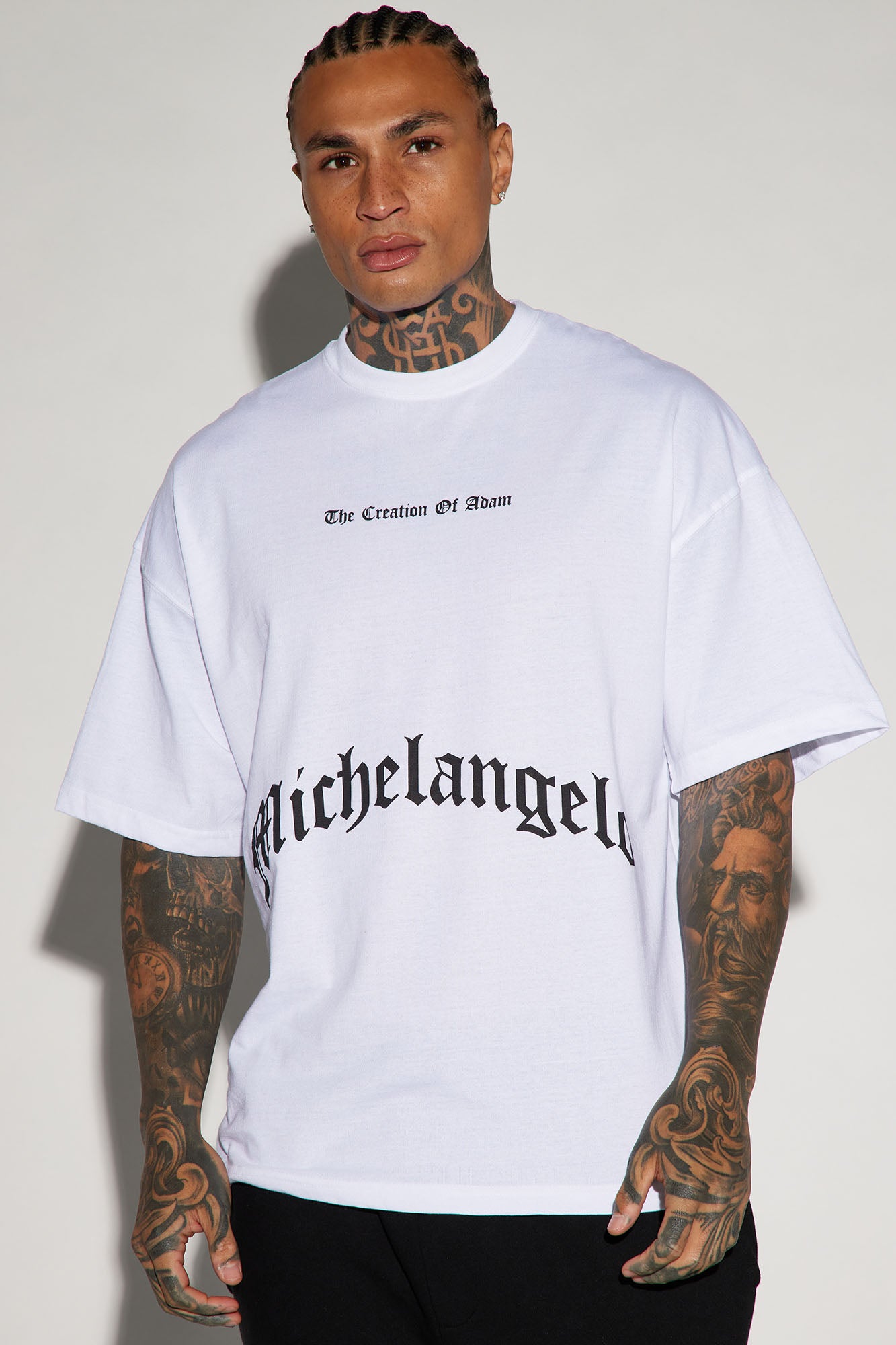 Creation Of Michelangelo Oversized Short Sleeve Tee