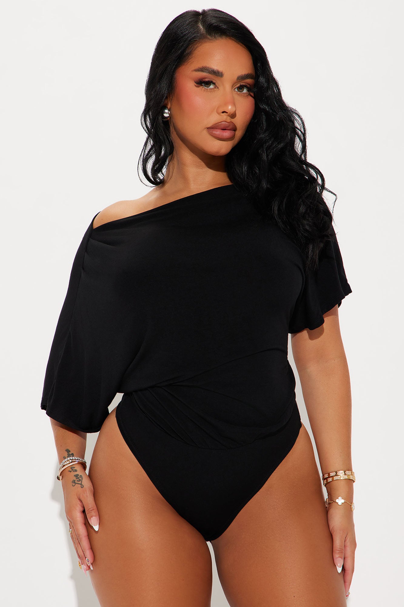 Flatter Me Off Shoulder Bodysuit