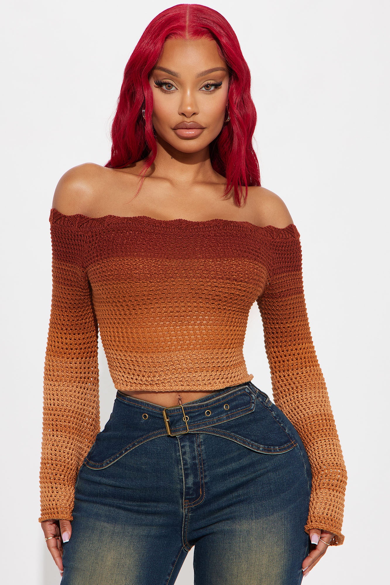 Summer Sunsets Off Shoulder Crochet Top