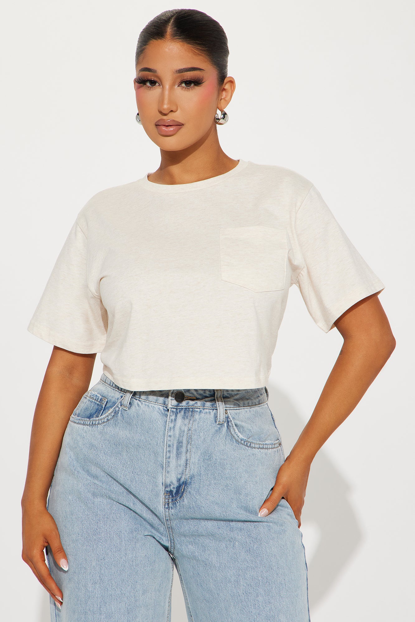 Elisa Relaxed Crop Tee