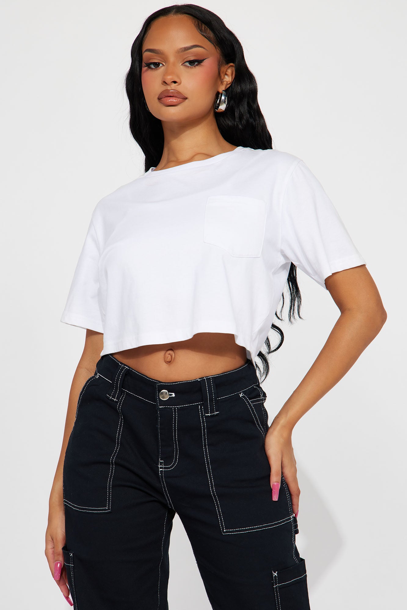 Elisa Relaxed Crop Tee