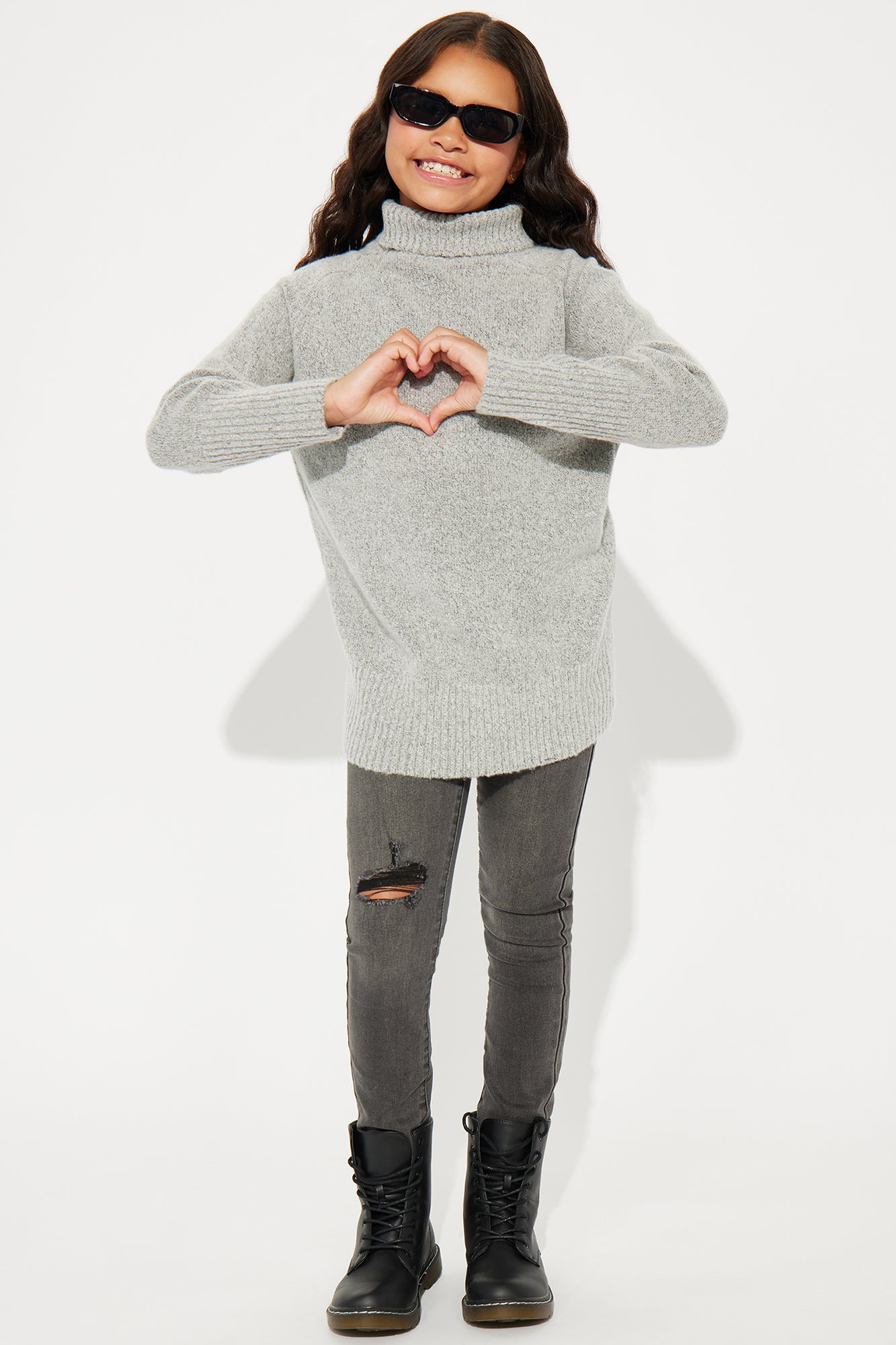 Mini Just Roll With It Babe Turtleneck Sweater