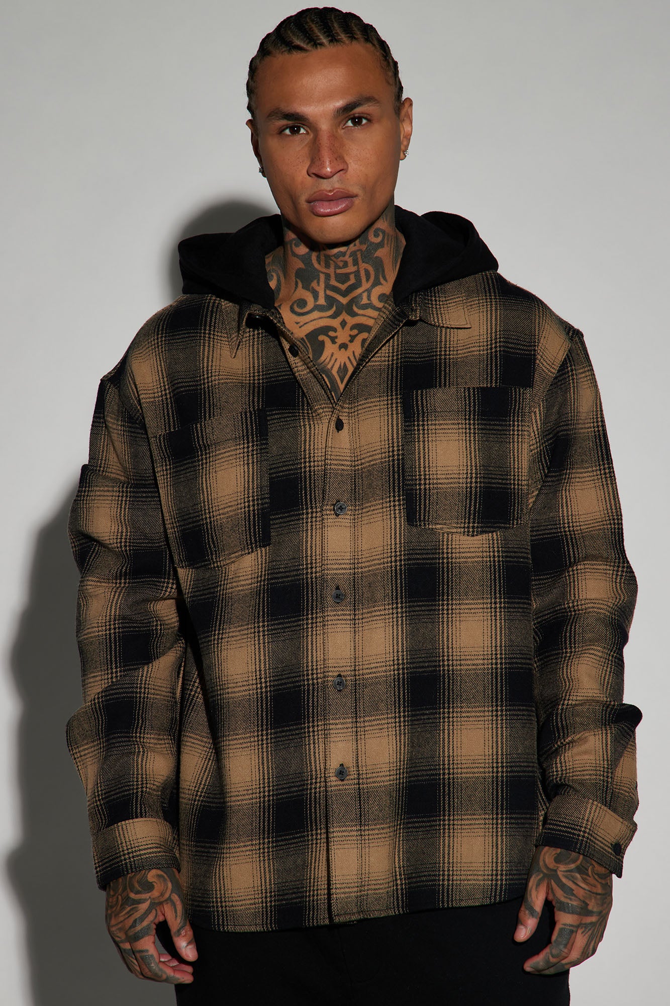 Time Gon Tell Hooded Oversized Shacket