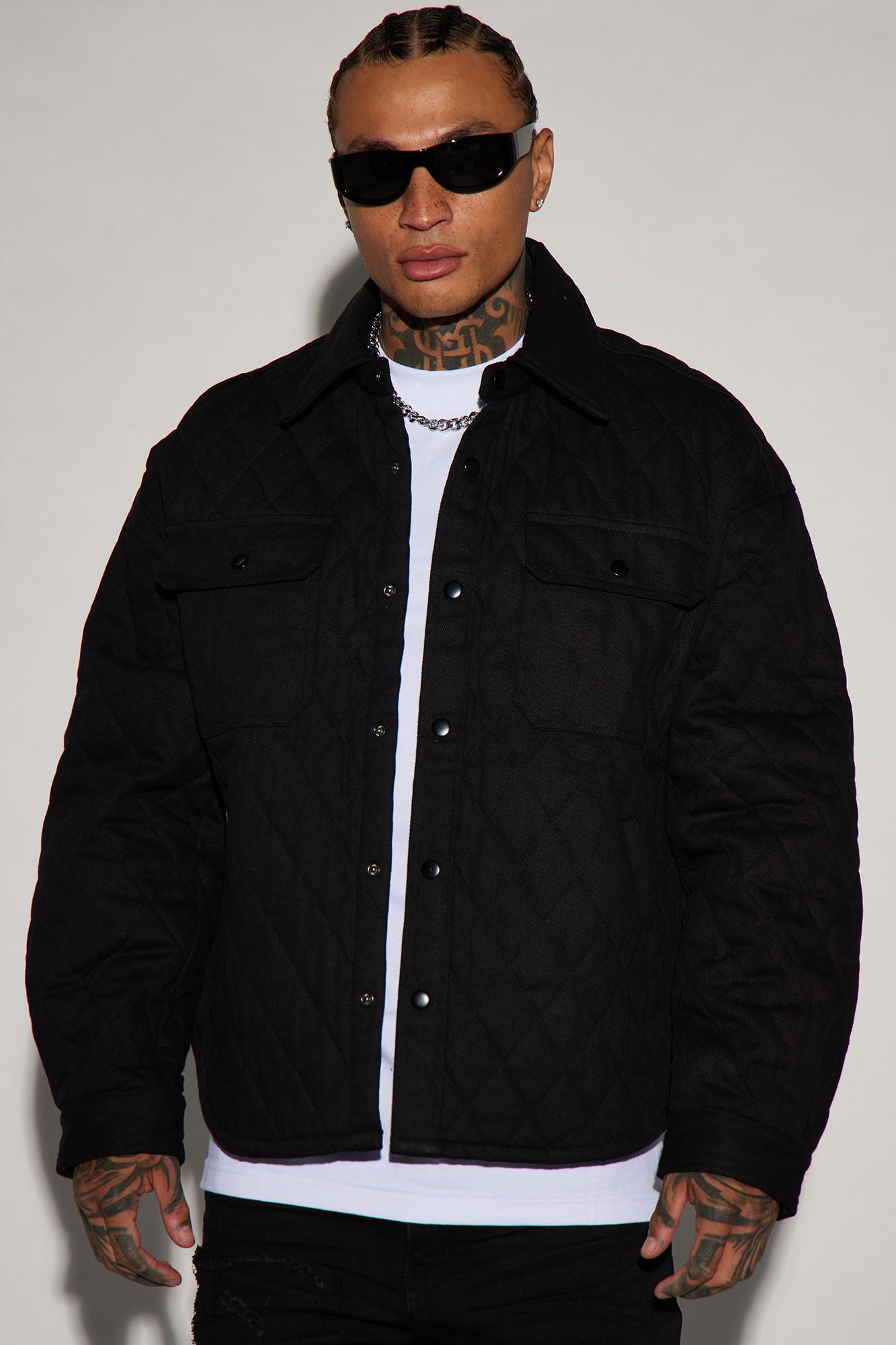 Monroe Twill Quilted Shacket