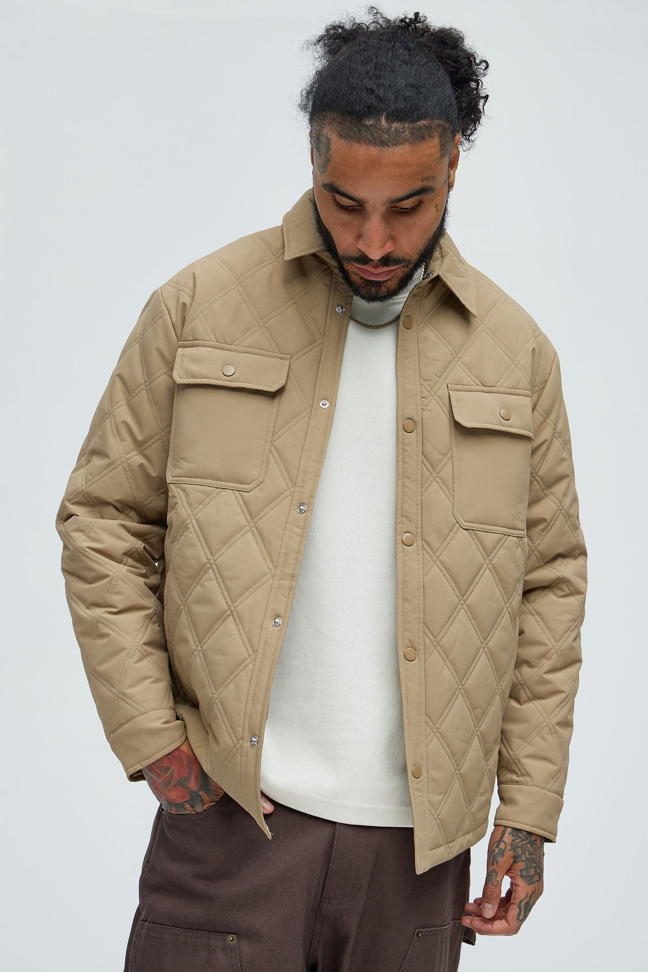 Auburn Quilted Shirt Jacket