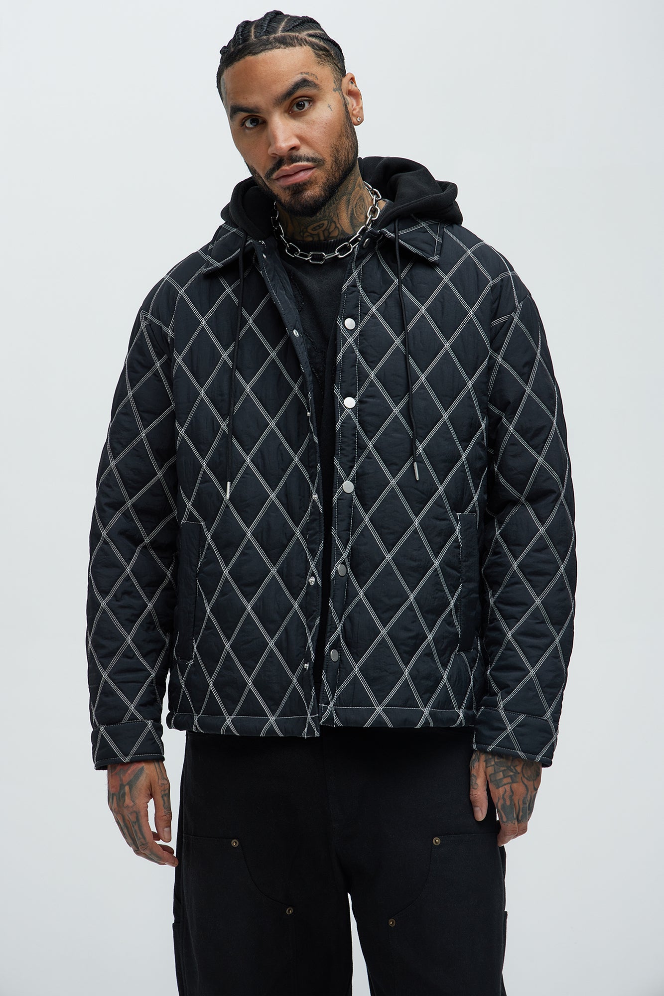 Wait Right Here Quilted Hooded Jacket