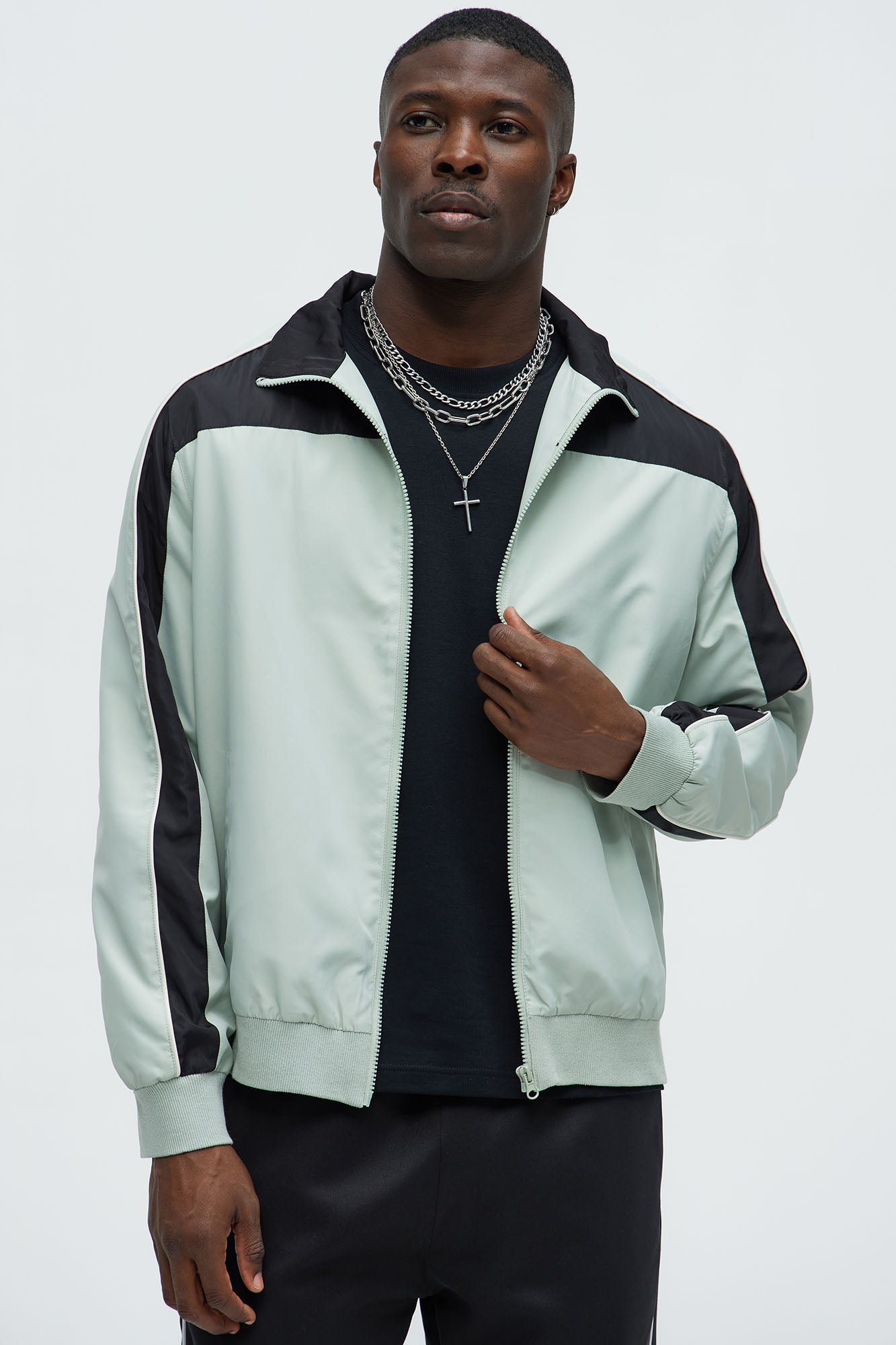 Lightweight Paneled Track Jacket