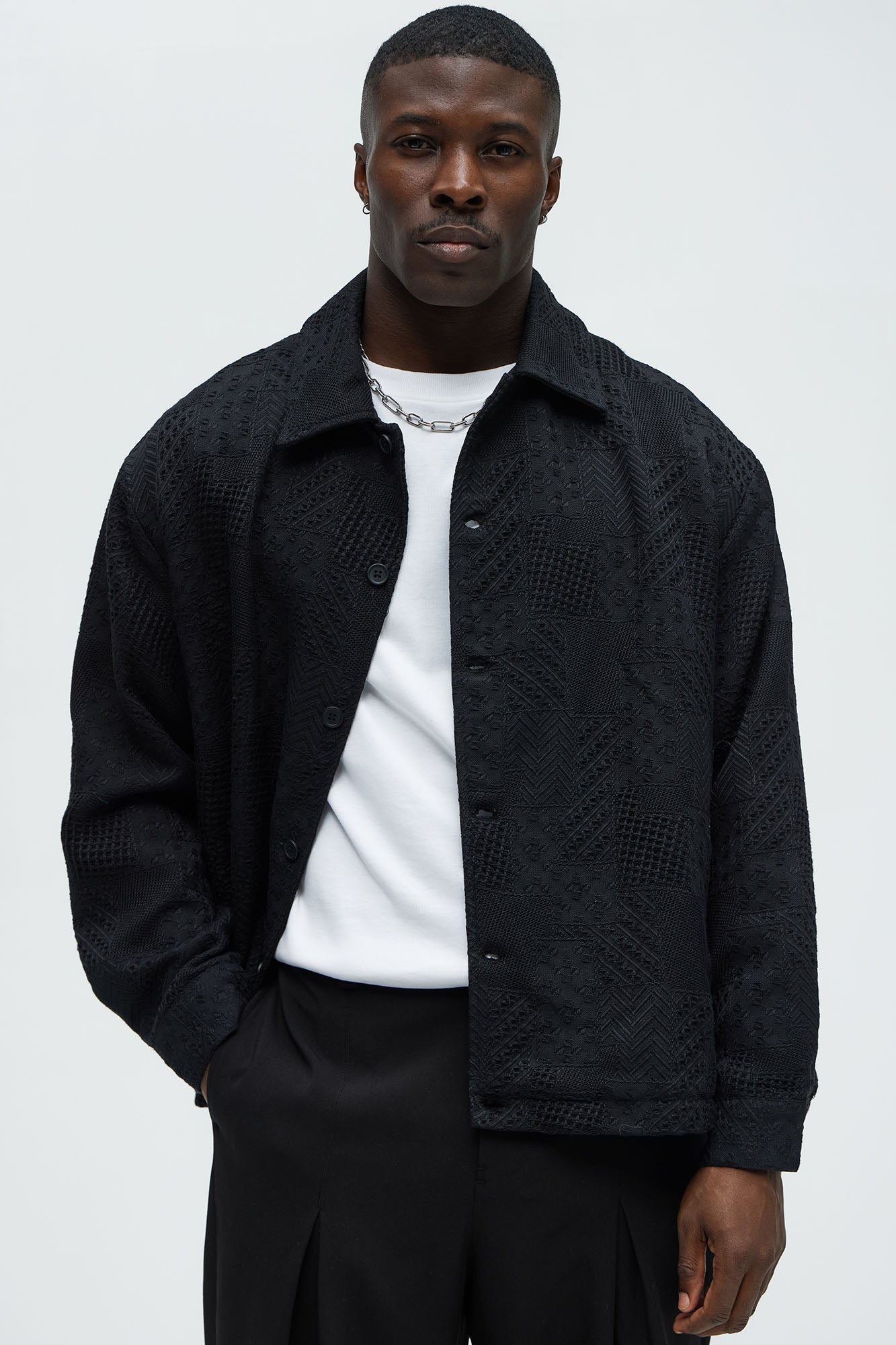 Meknes Jacquard Pattern Jacket