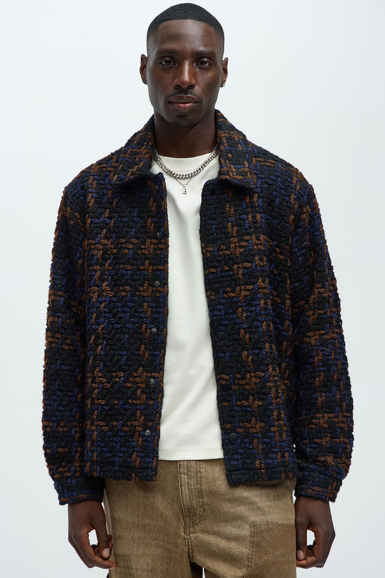 Kenitra Jacquard Plaid Jacket