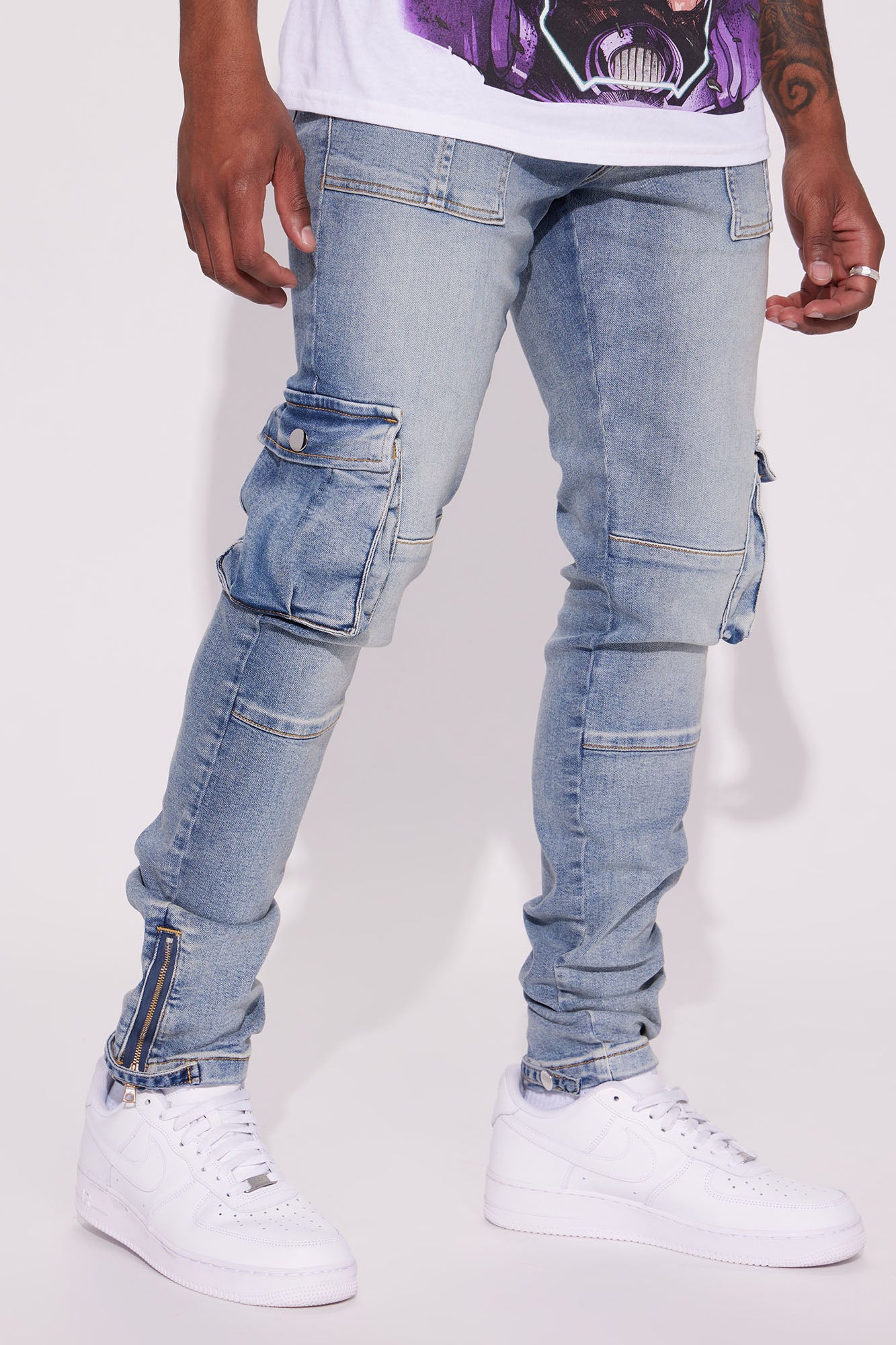 Out Of Control Stacked Skinny Jeans