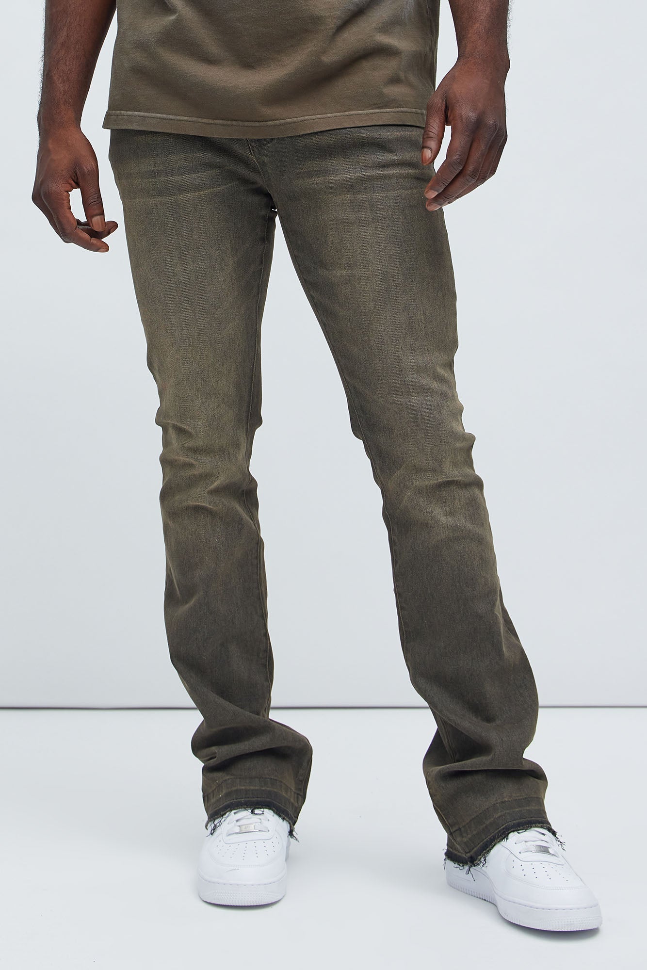 Cornell Stacked Skinny Flare Jeans