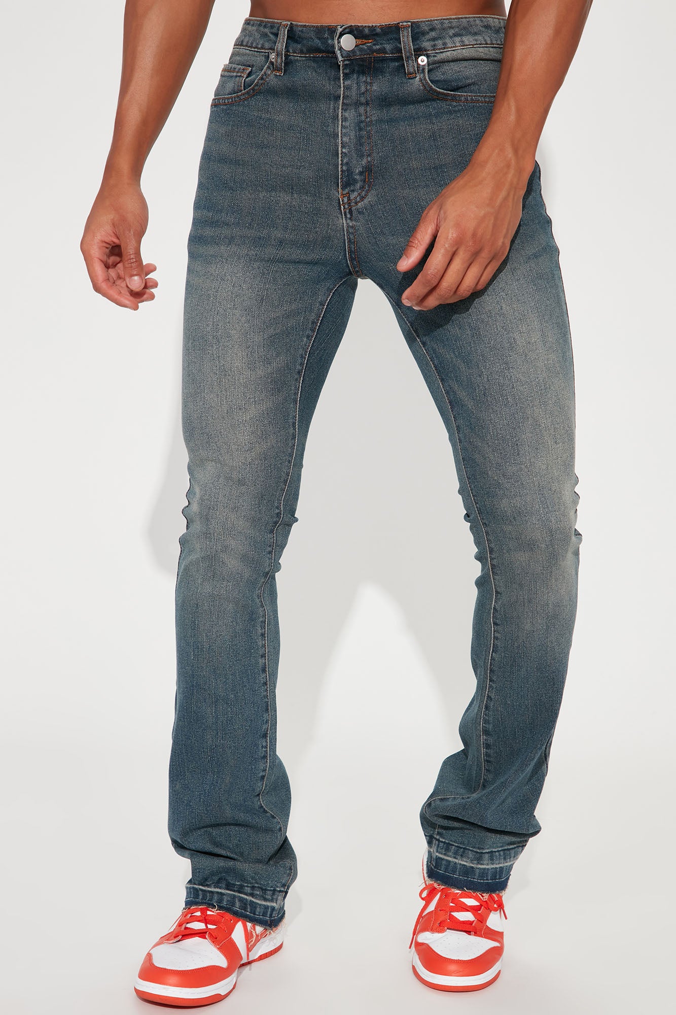 Cornell Stacked Skinny Flare Jeans