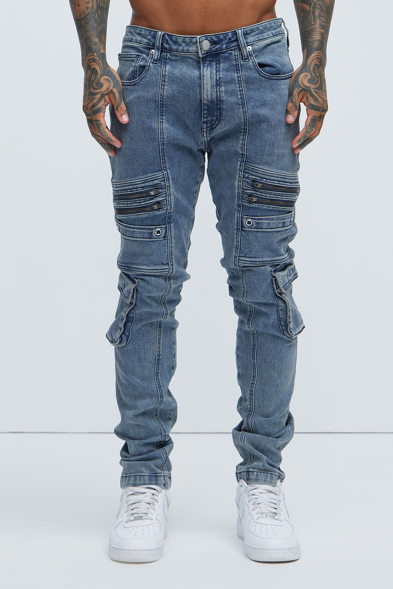 Johnny Vintage Skinny Cargo Jeans