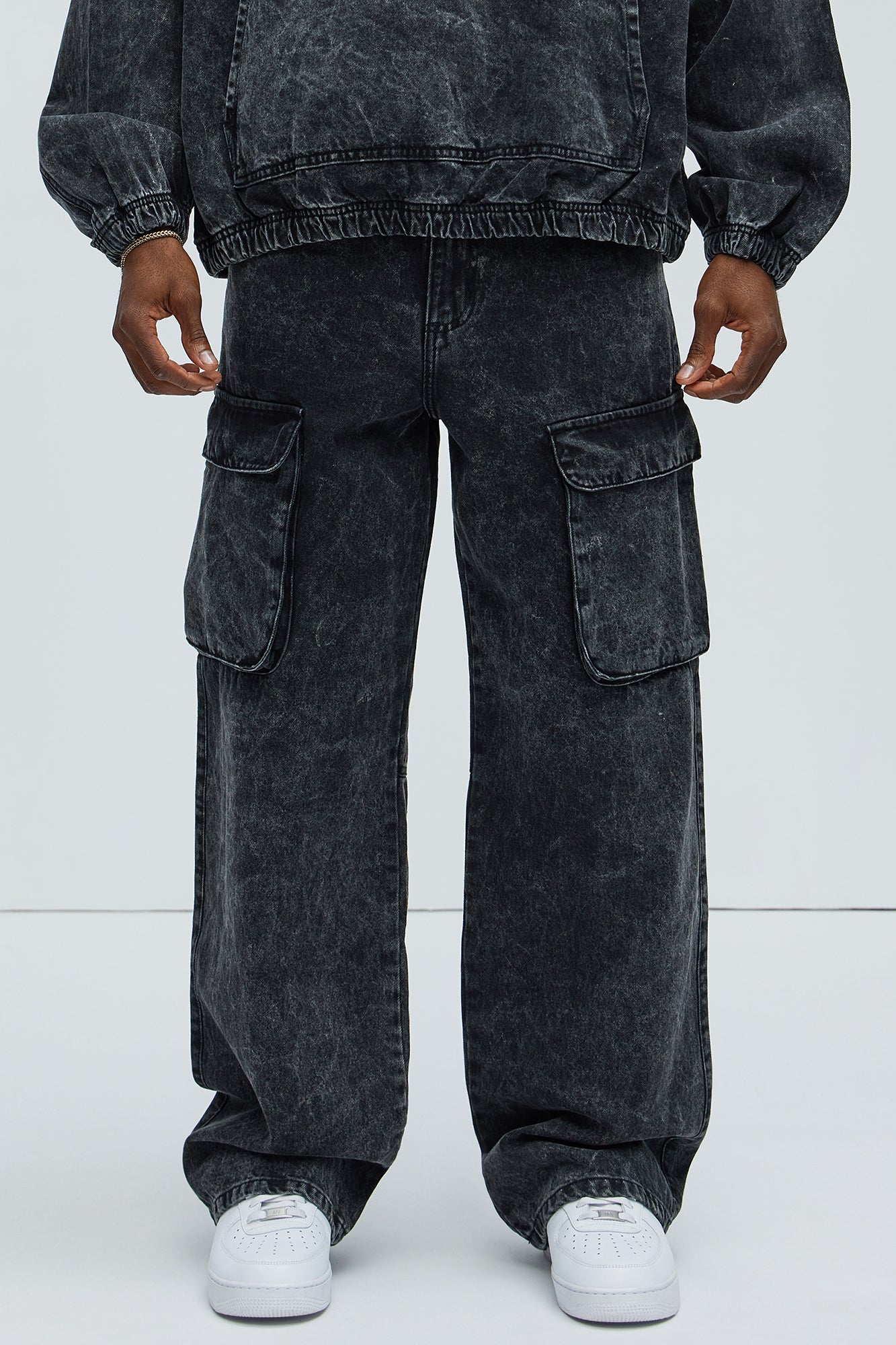Clover Wide Leg Cargo Jeans