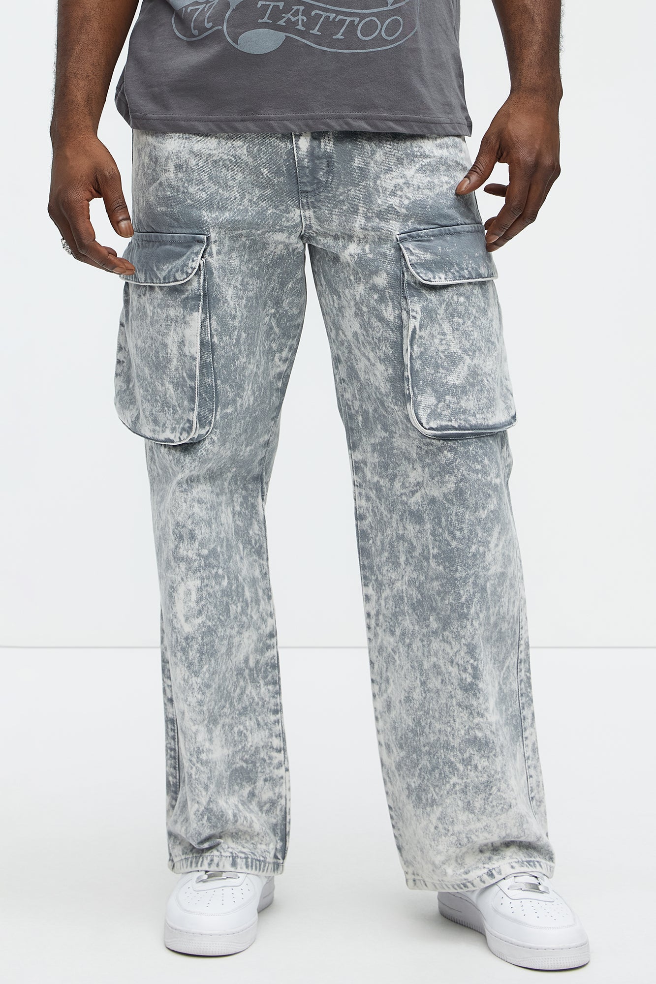 Clover Wide Leg Cargo Jeans