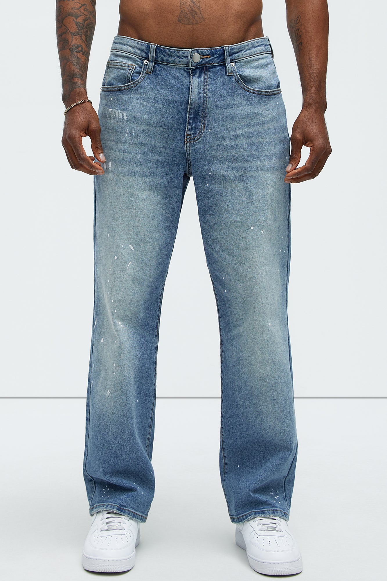 Robb Straight Splatter Jeans