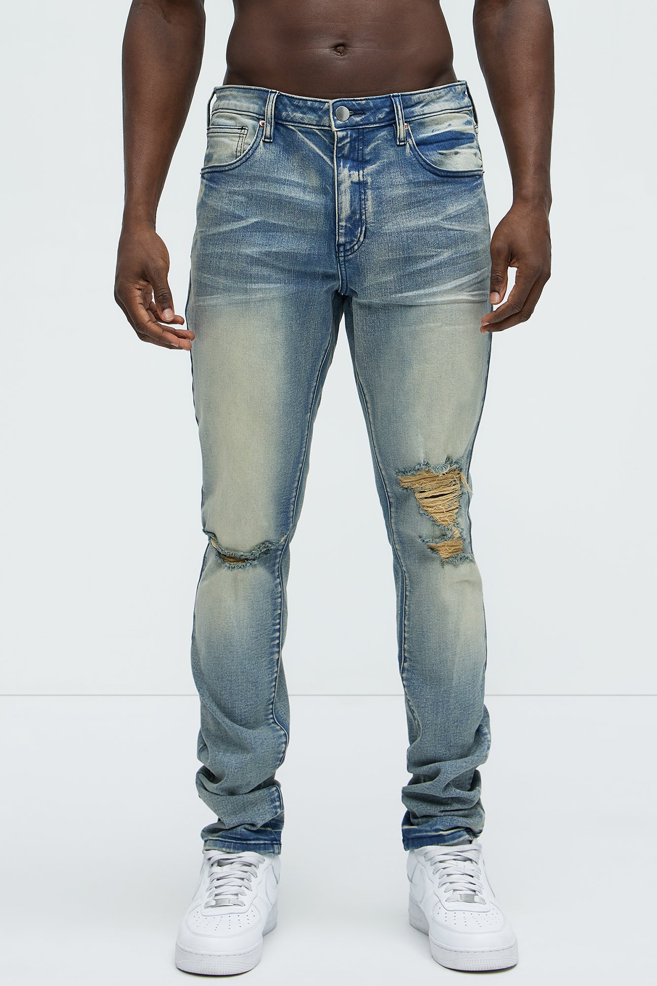 Crease Vintage Stacked Skinny Jeans