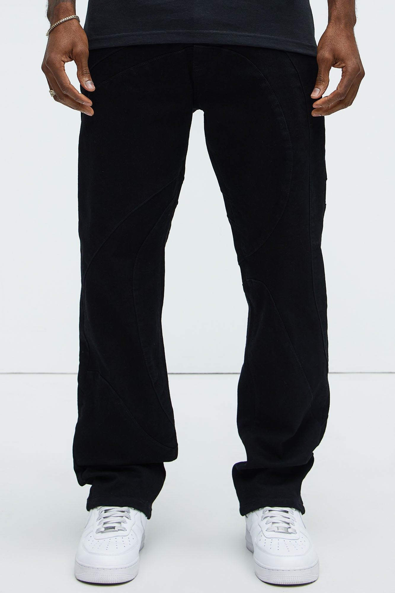 Have A Good One Paneled Slim Jeans