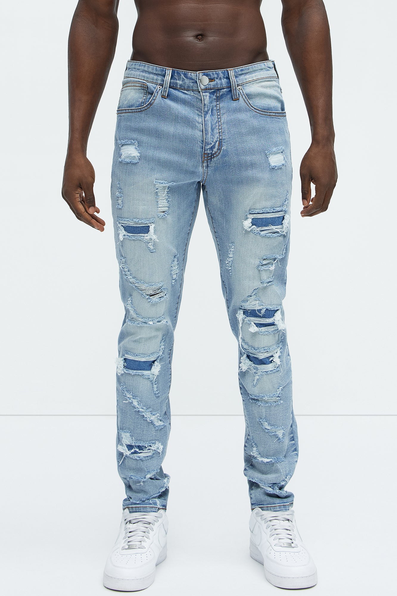 Through It Ripped Skinny Jeans