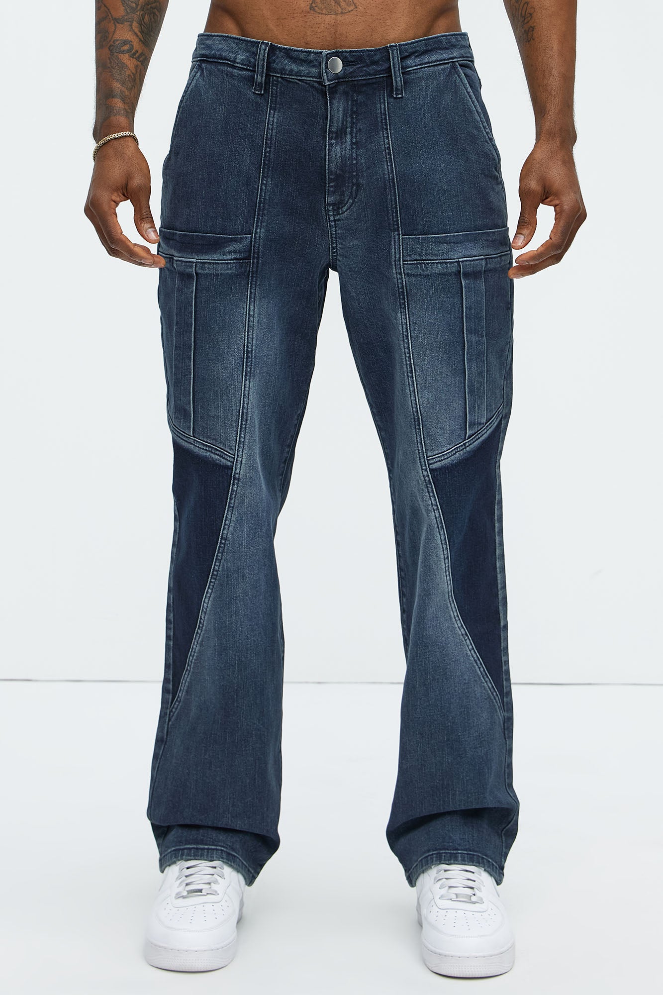 Heavy Pocket Straight Cargo Jeans