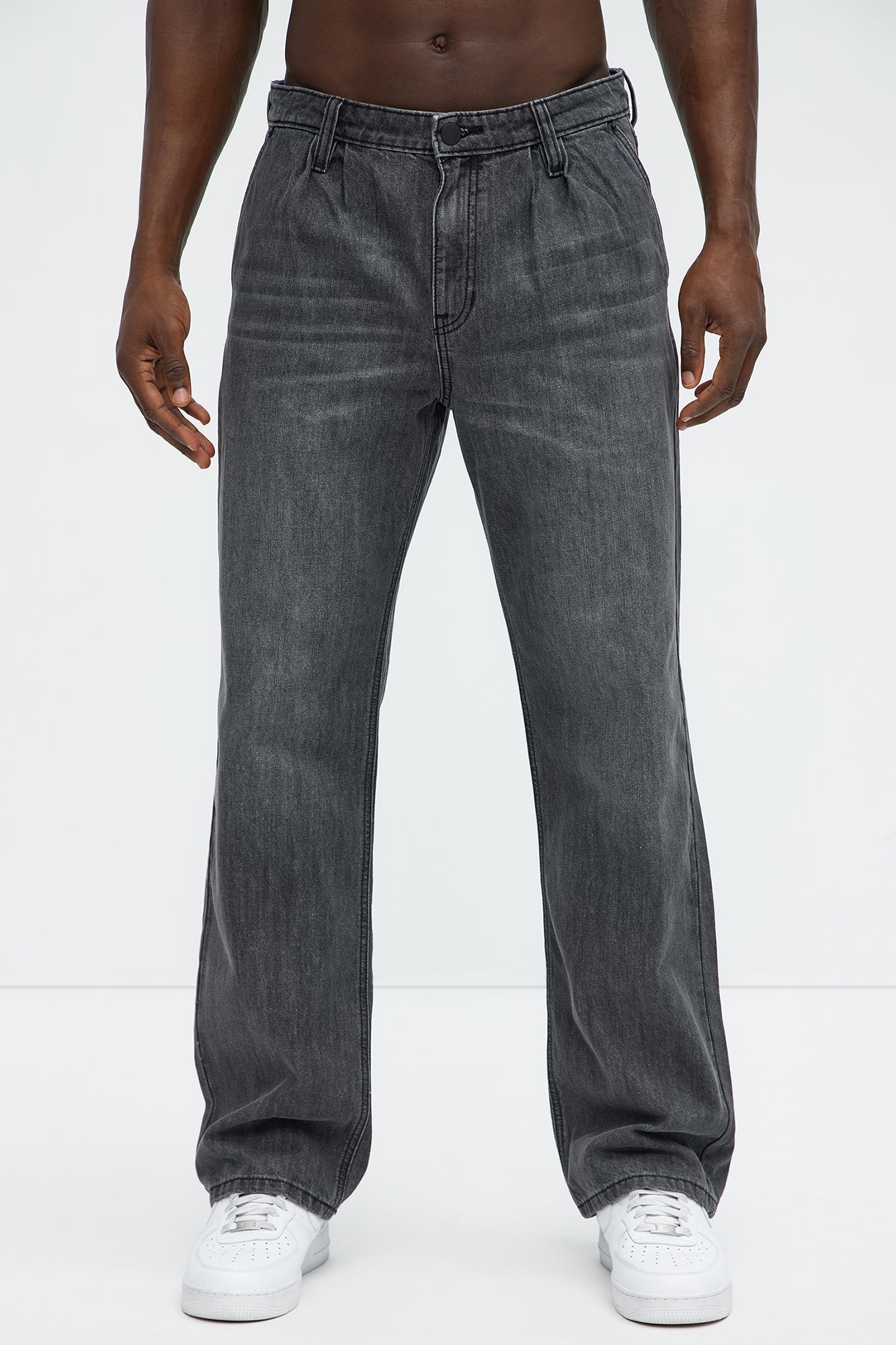 Phoenix Pleated Straight Jeans