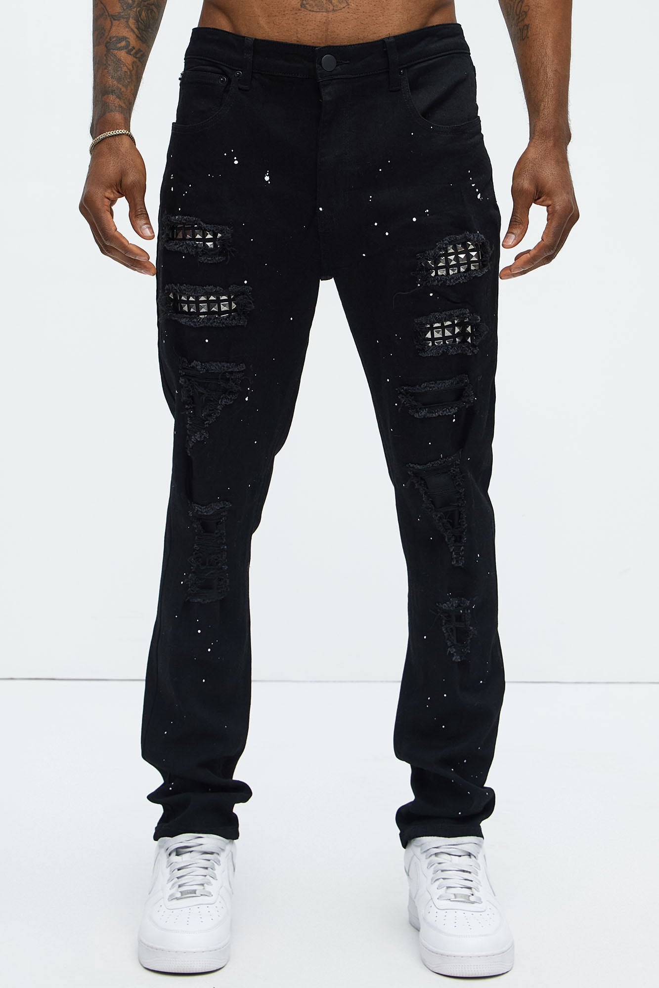 Vic Grunge Pyramid Skinny Jeans