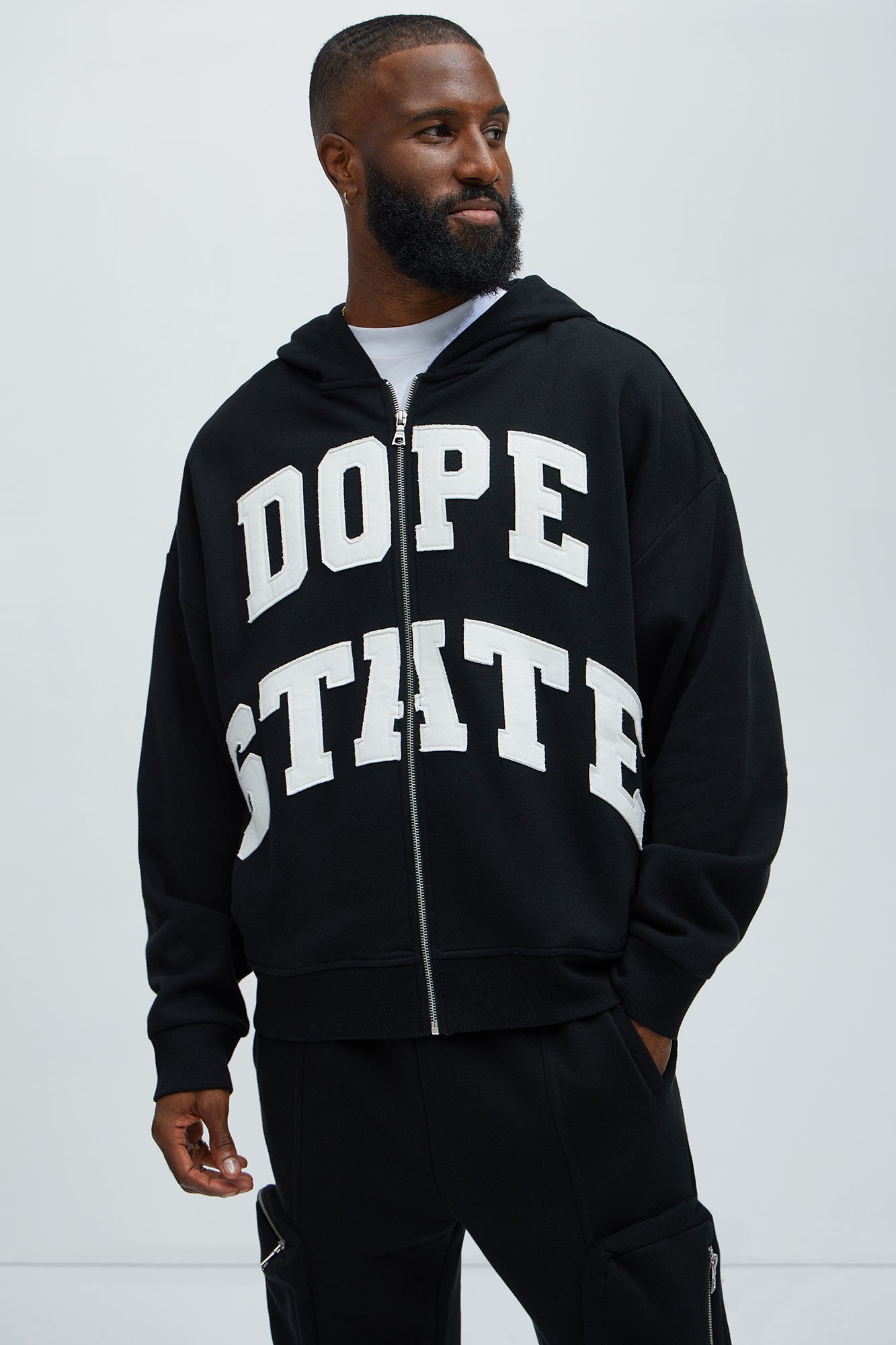 Tyson Dope State Oversized Zip Up Hoodie