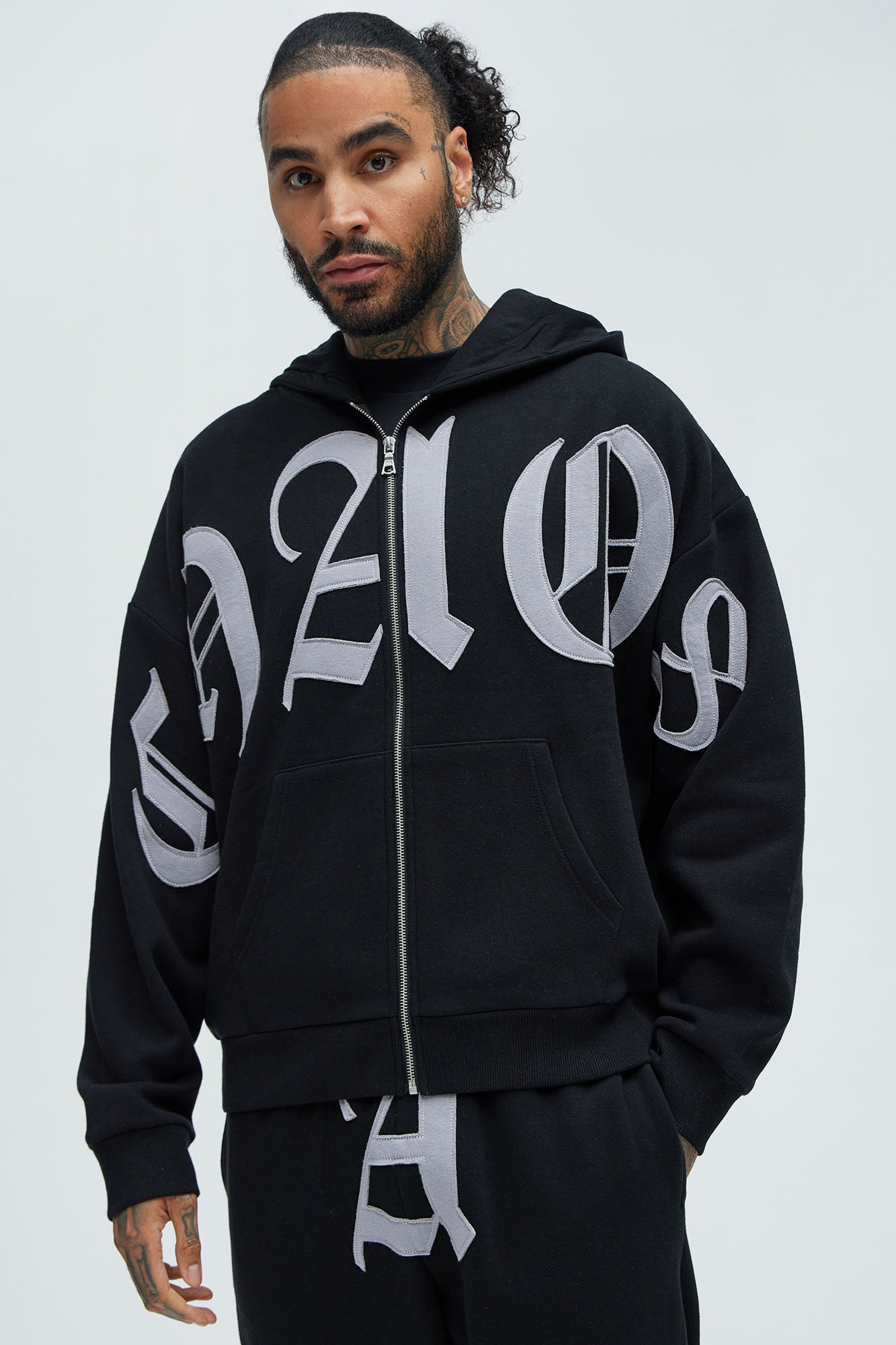 Tyson Chaos Oversized Zip Up Hoodie