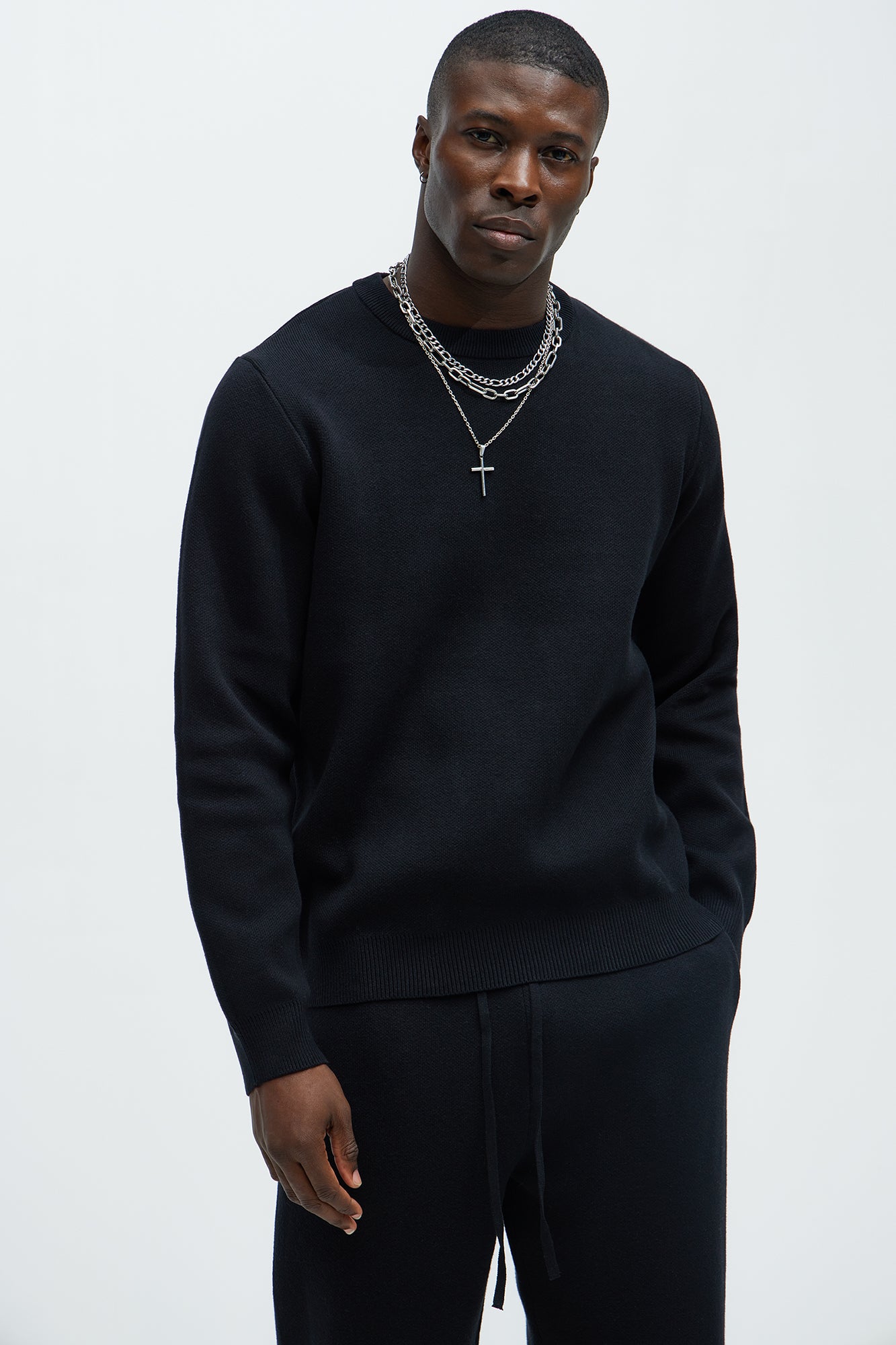 Recline Sweater Knit Crewneck