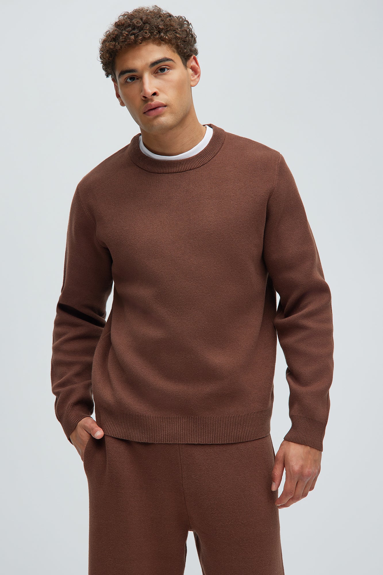 Recline Sweater Knit Crewneck