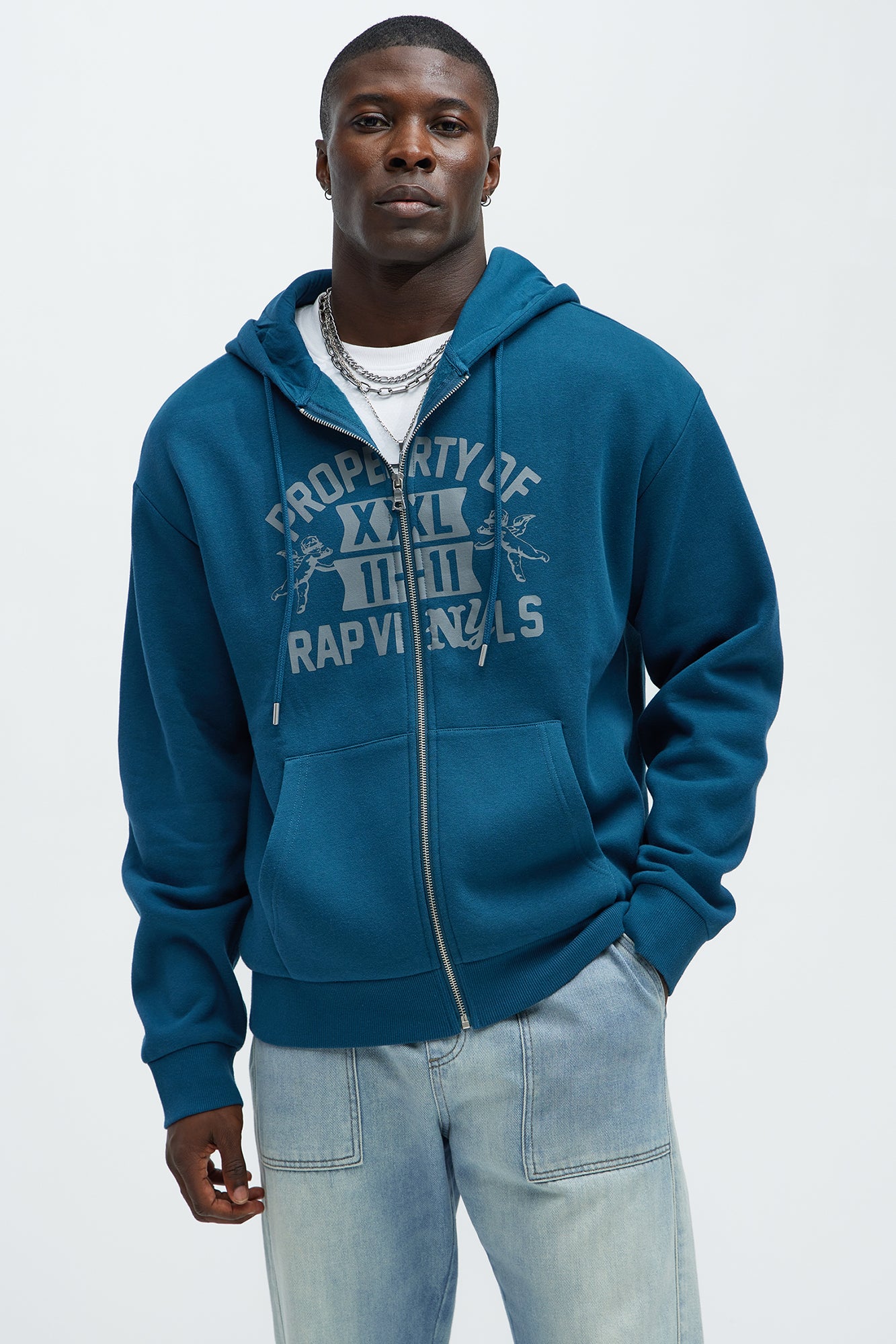 Tyson Rap Vinyls Zip Up Hoodie