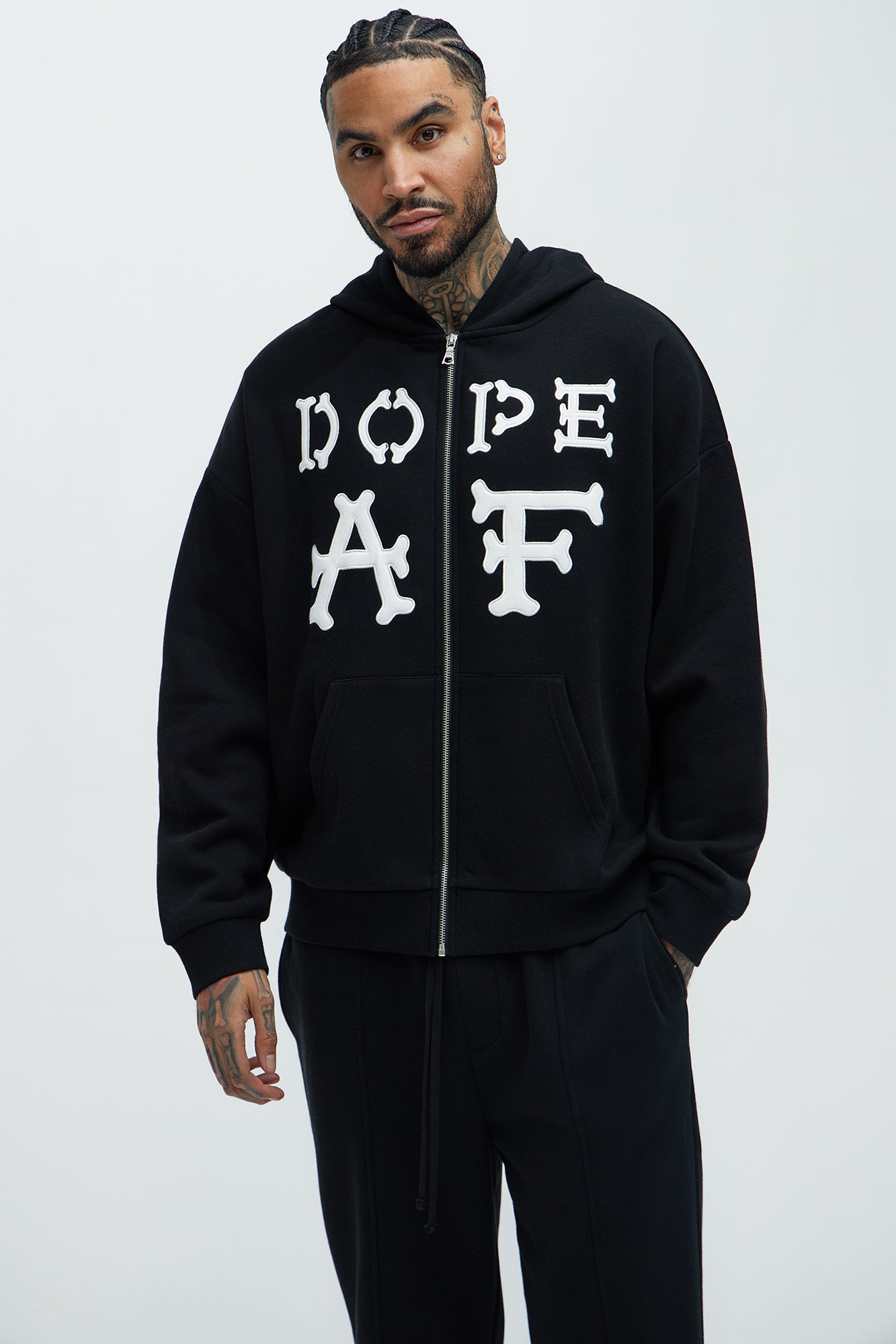 Tyson Rad Patched Zip Hoodie