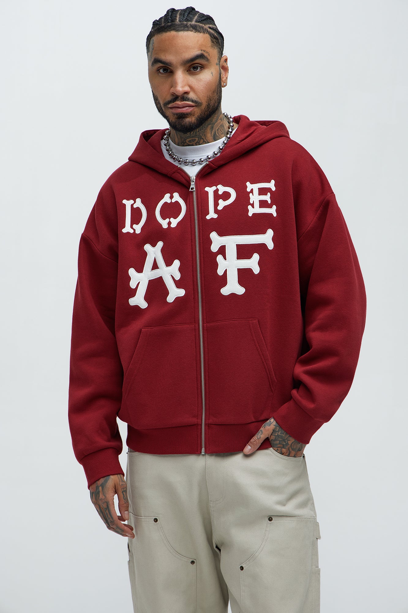 Tyson Rad Patched Zip Hoodie