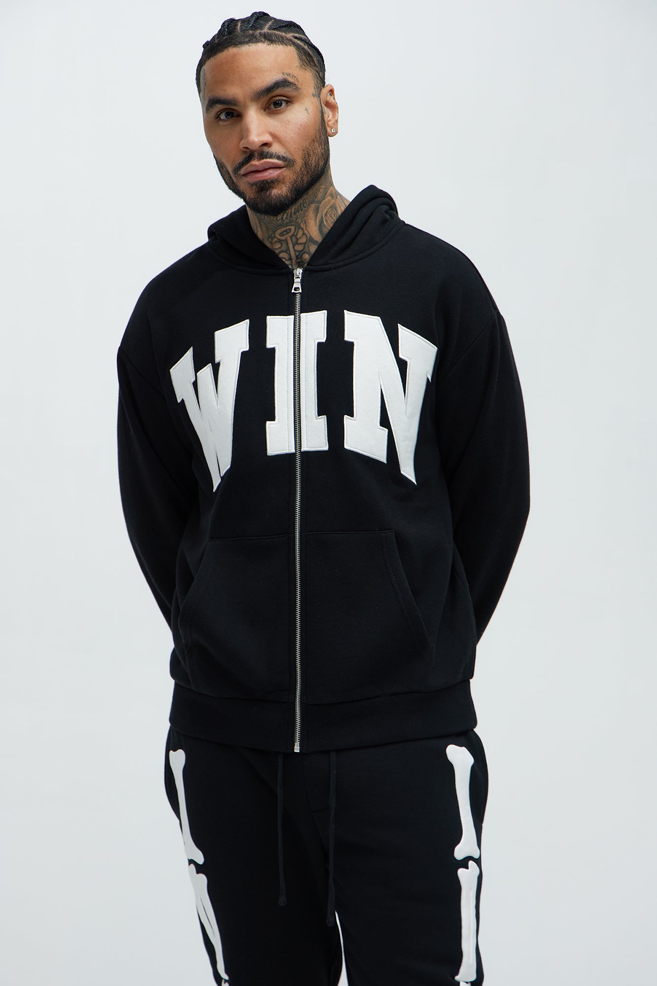 Tyson Winning Patched Zip Hoodie
