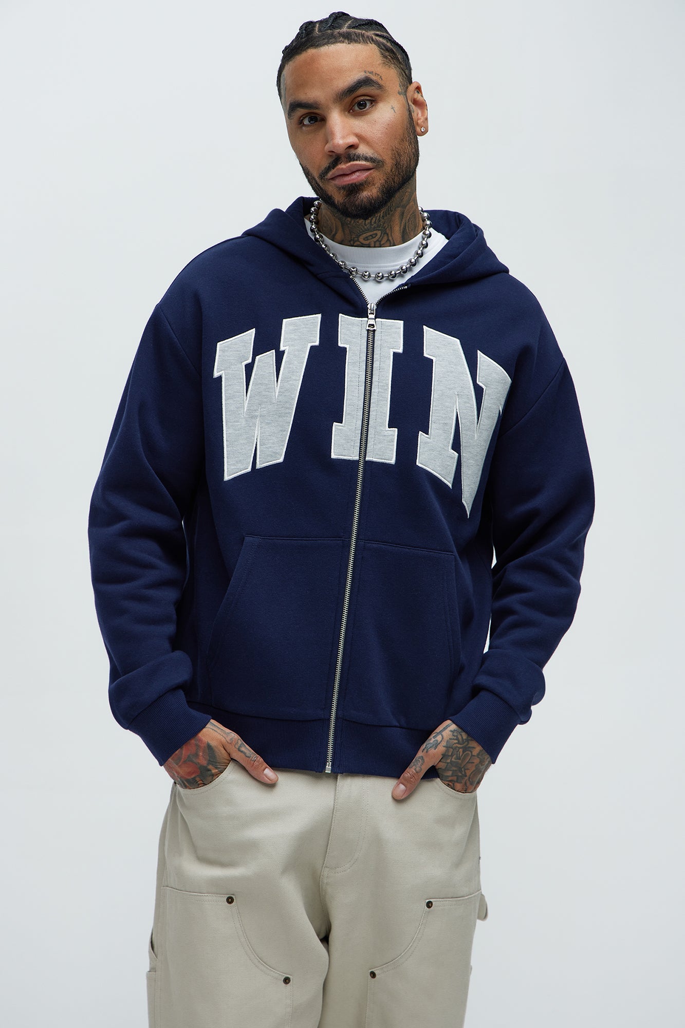Tyson Winning Patched Zip Hoodie