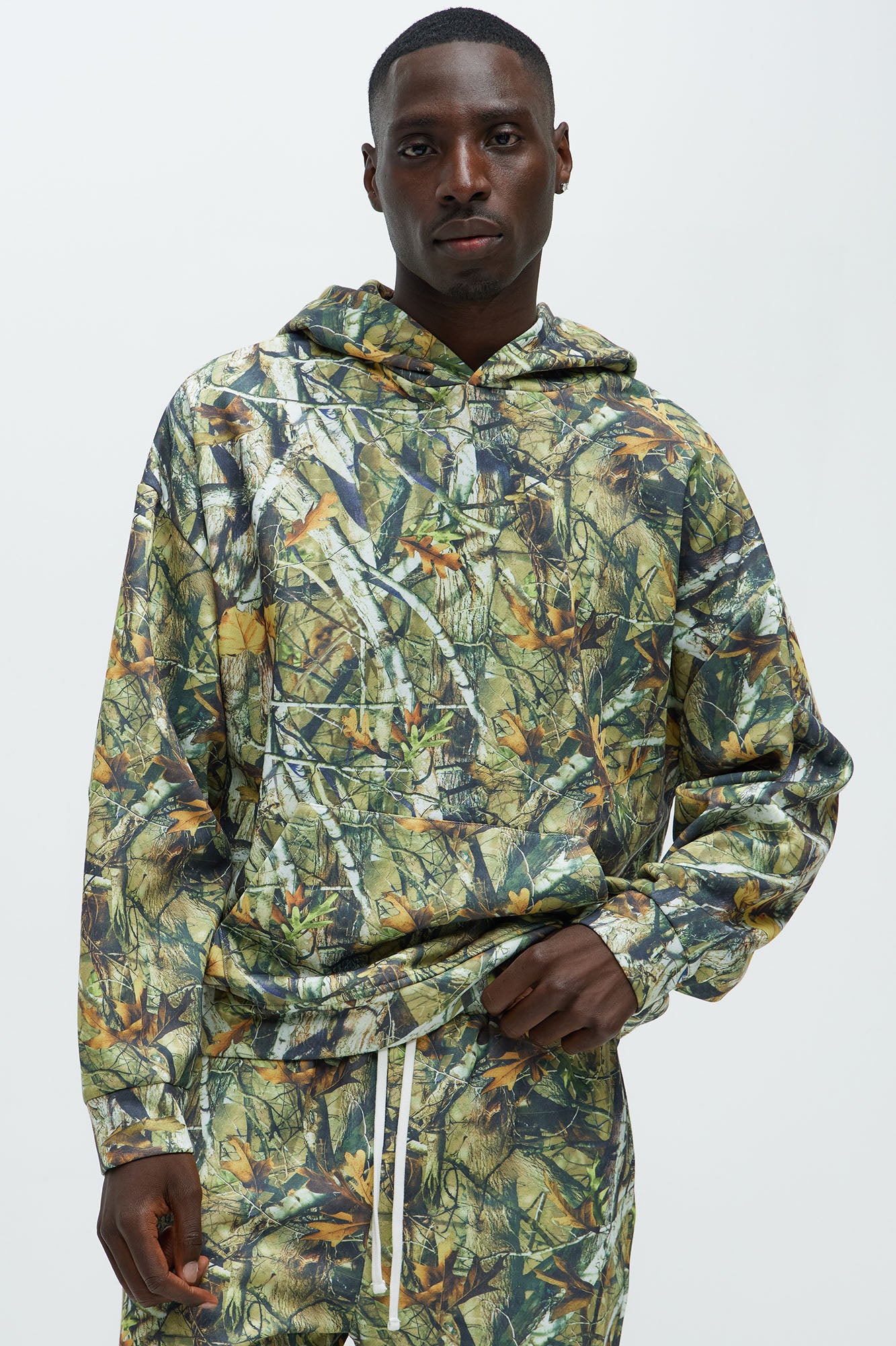 Deep Hills Camo Oversized Hoodie