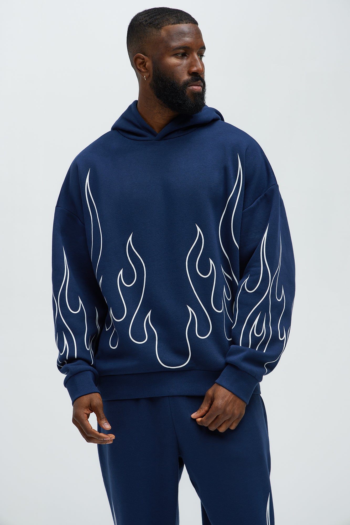 Tyson Chase Flame Oversized Hoodie