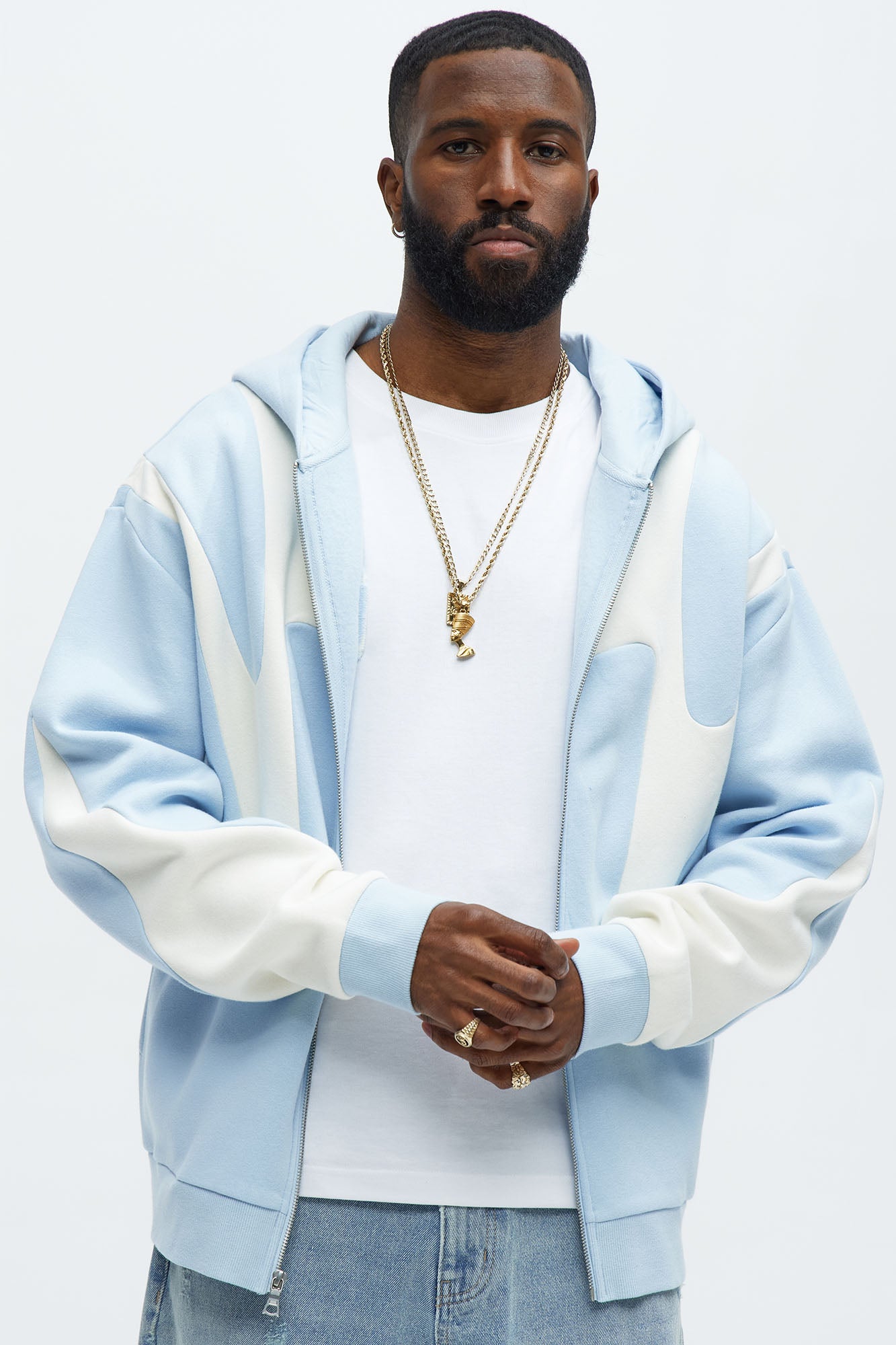 Tyson Oasis Paneled Zip Up Hoodie