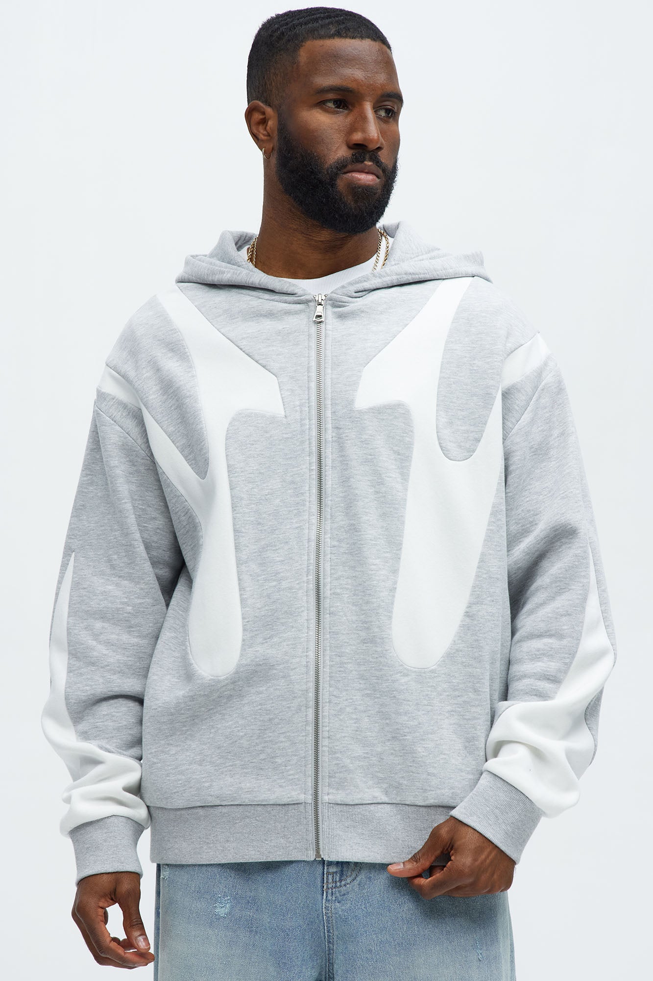 Tyson Oasis Paneled Zip Up Hoodie
