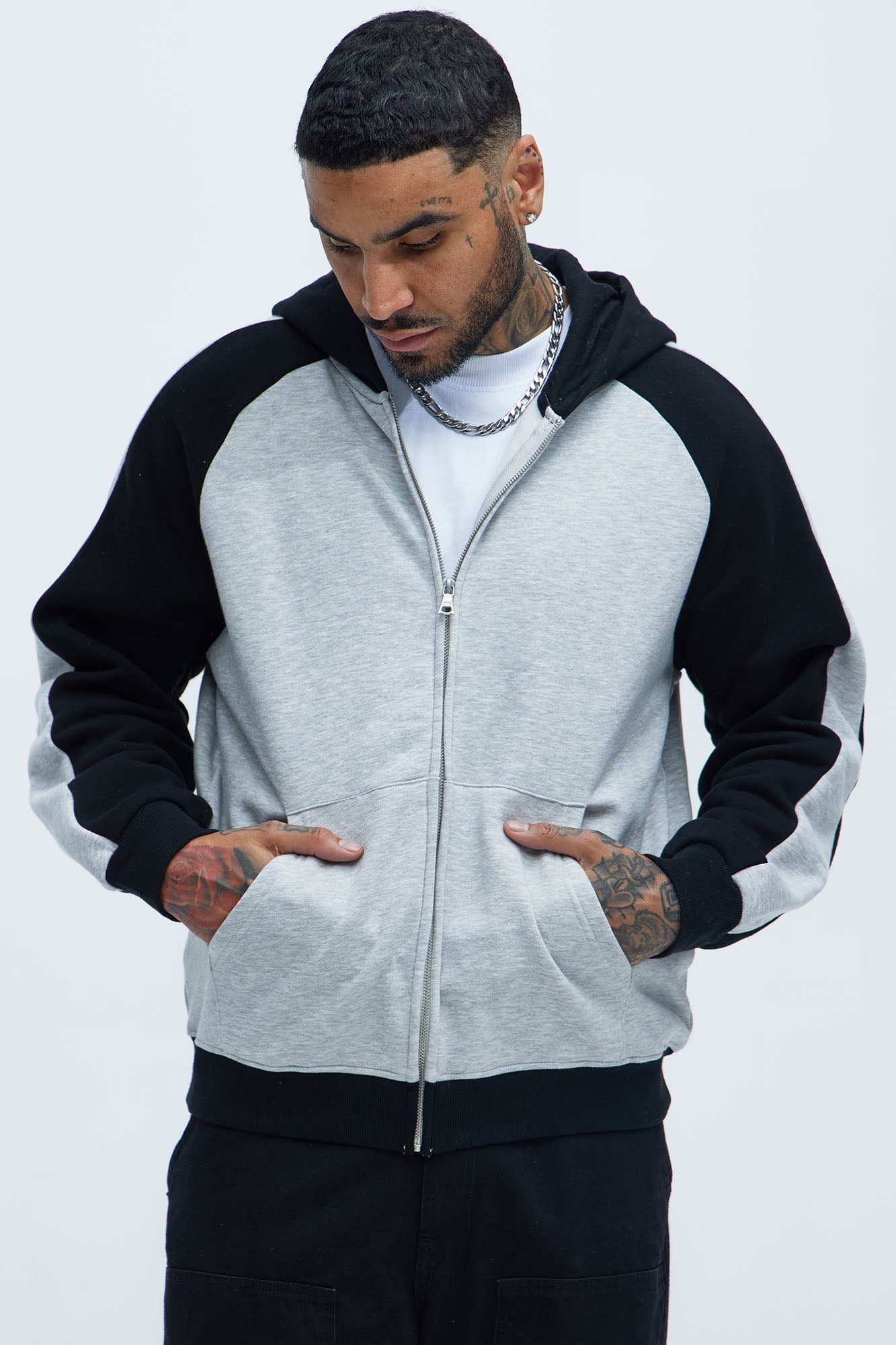 Tyson Entertaining Raglan Zip Up Hoodie